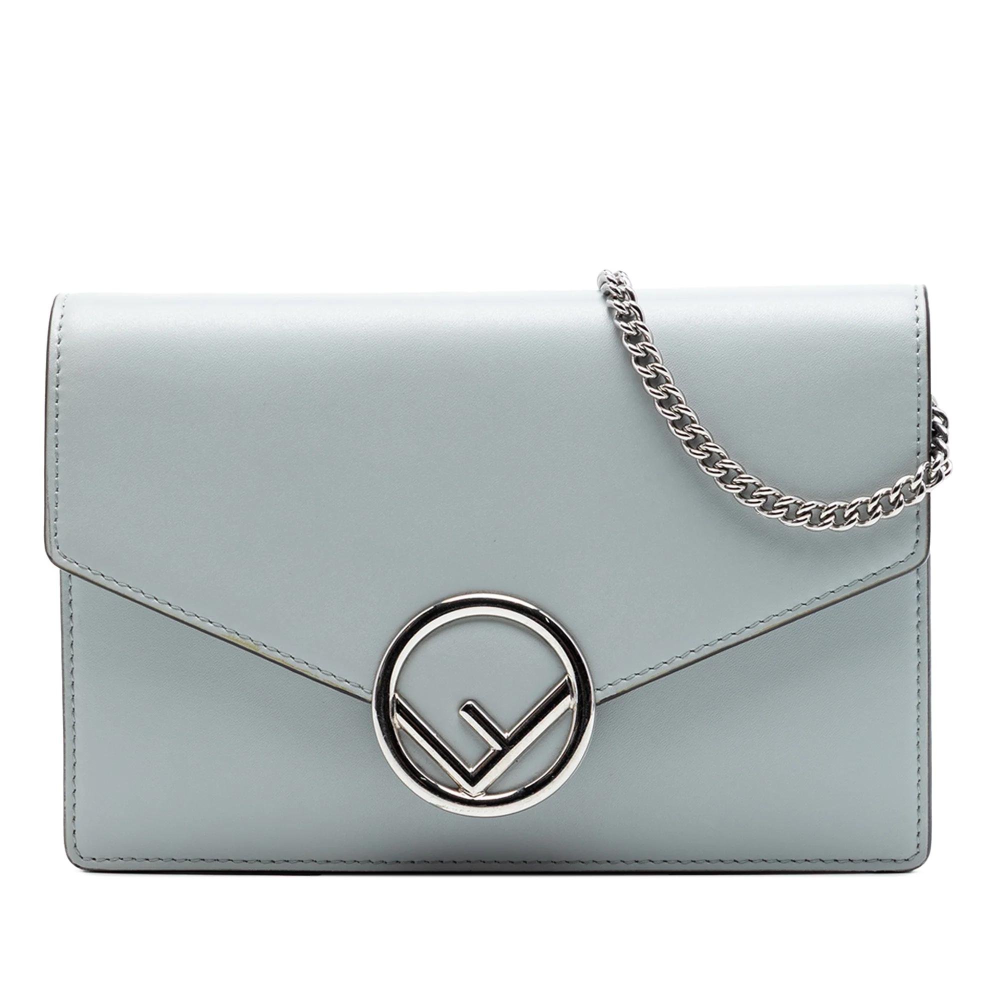 Wallet On Chain leather crossbody bag