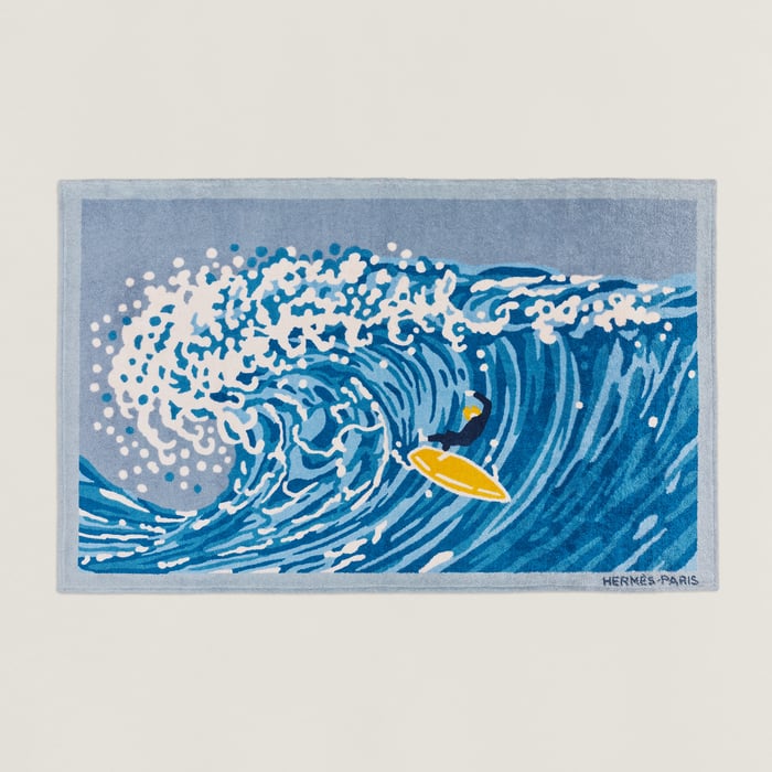 Denim Wave Beach Towel