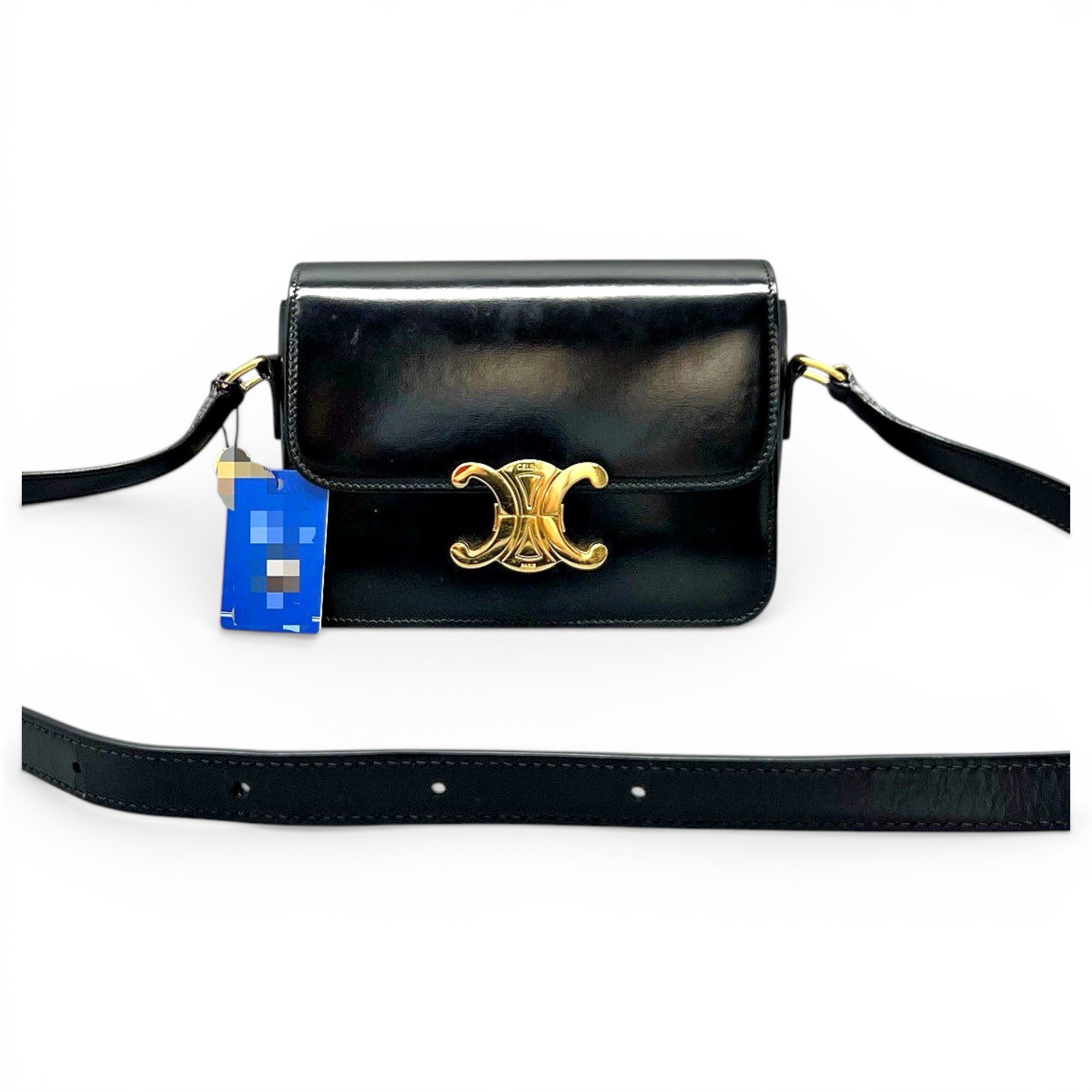 Triomphe leather handbag