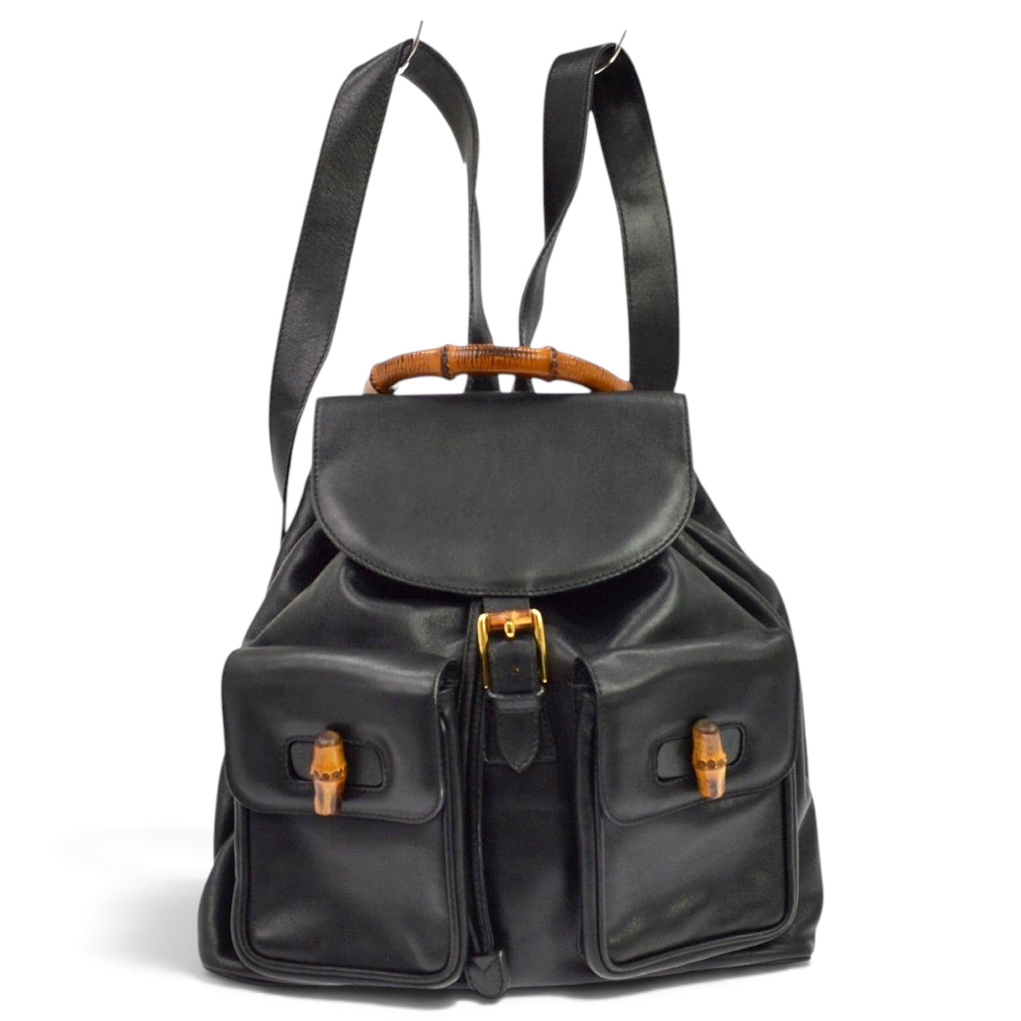 Leather backpack