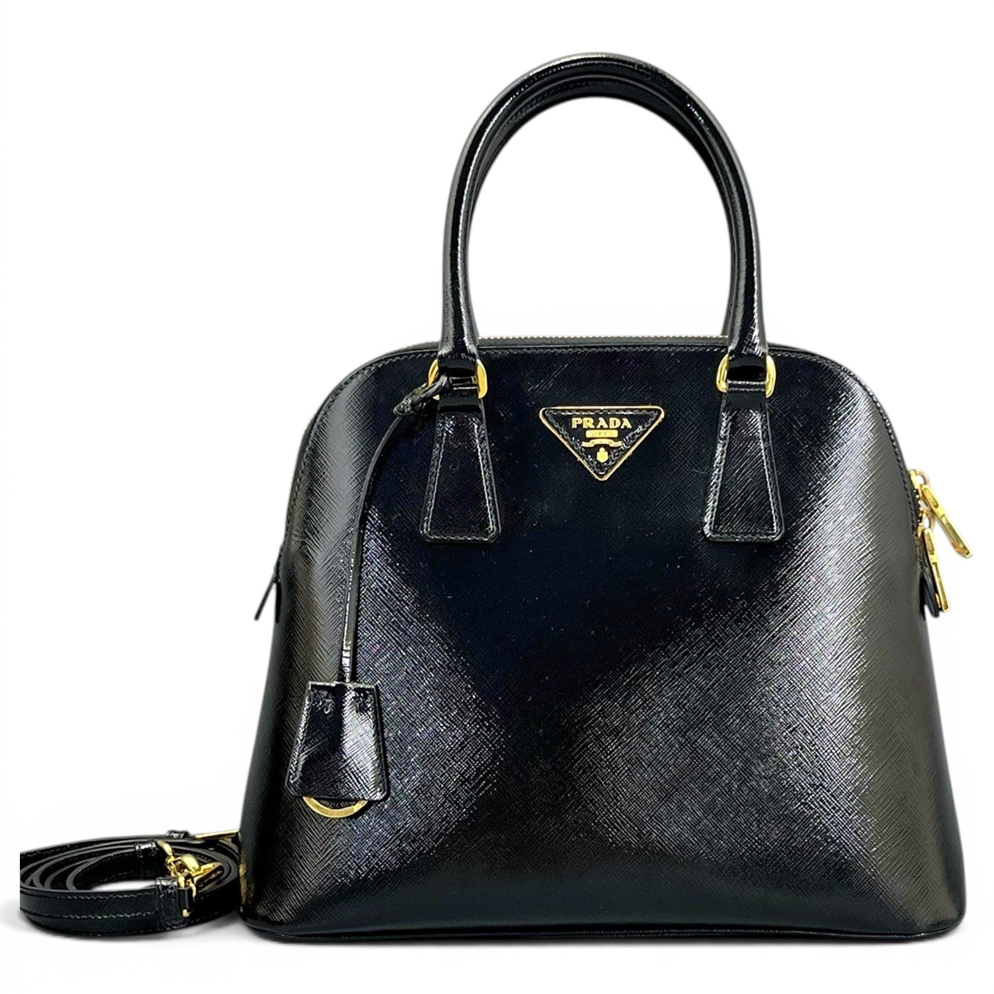 Promenade leather handbag