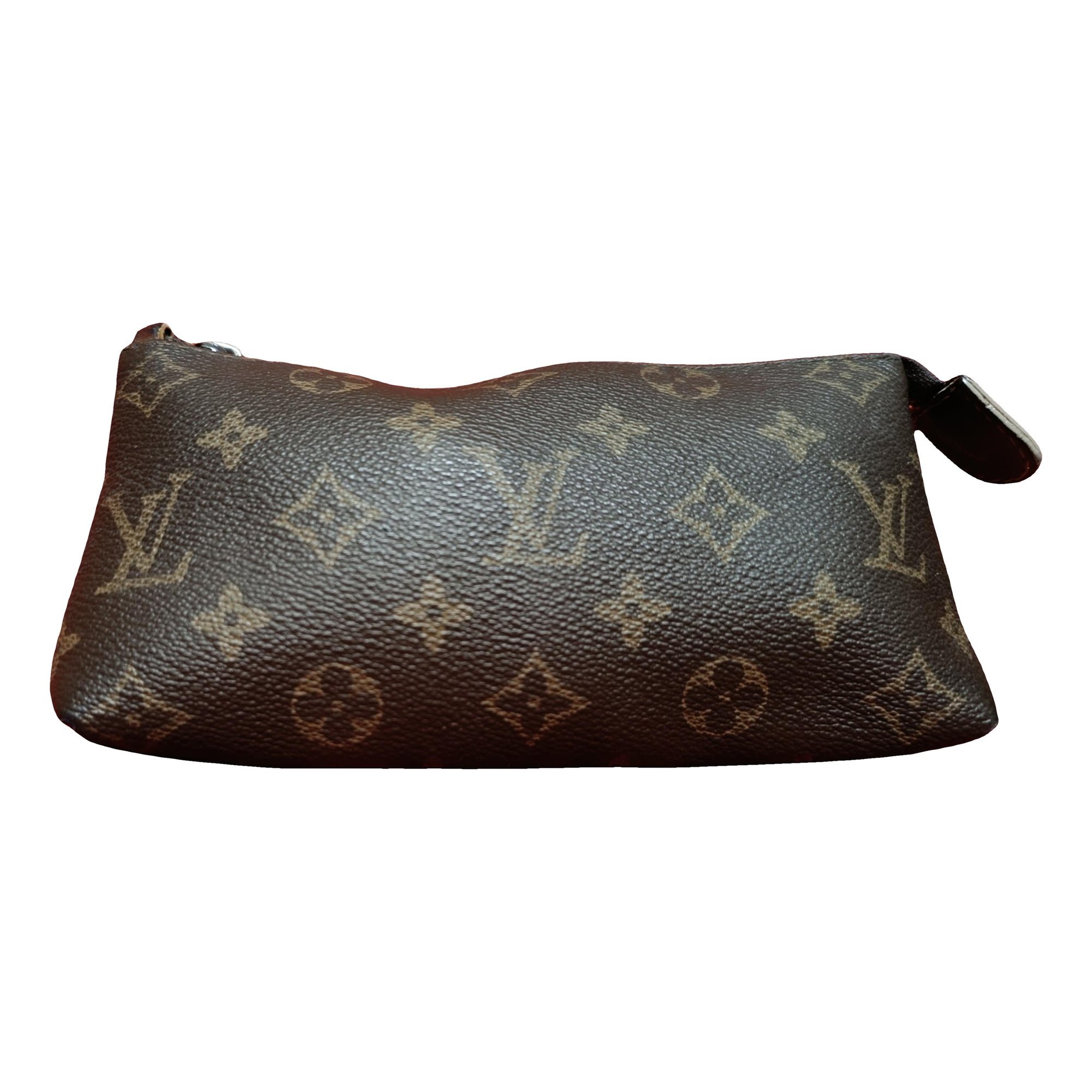 Leather clutch bag