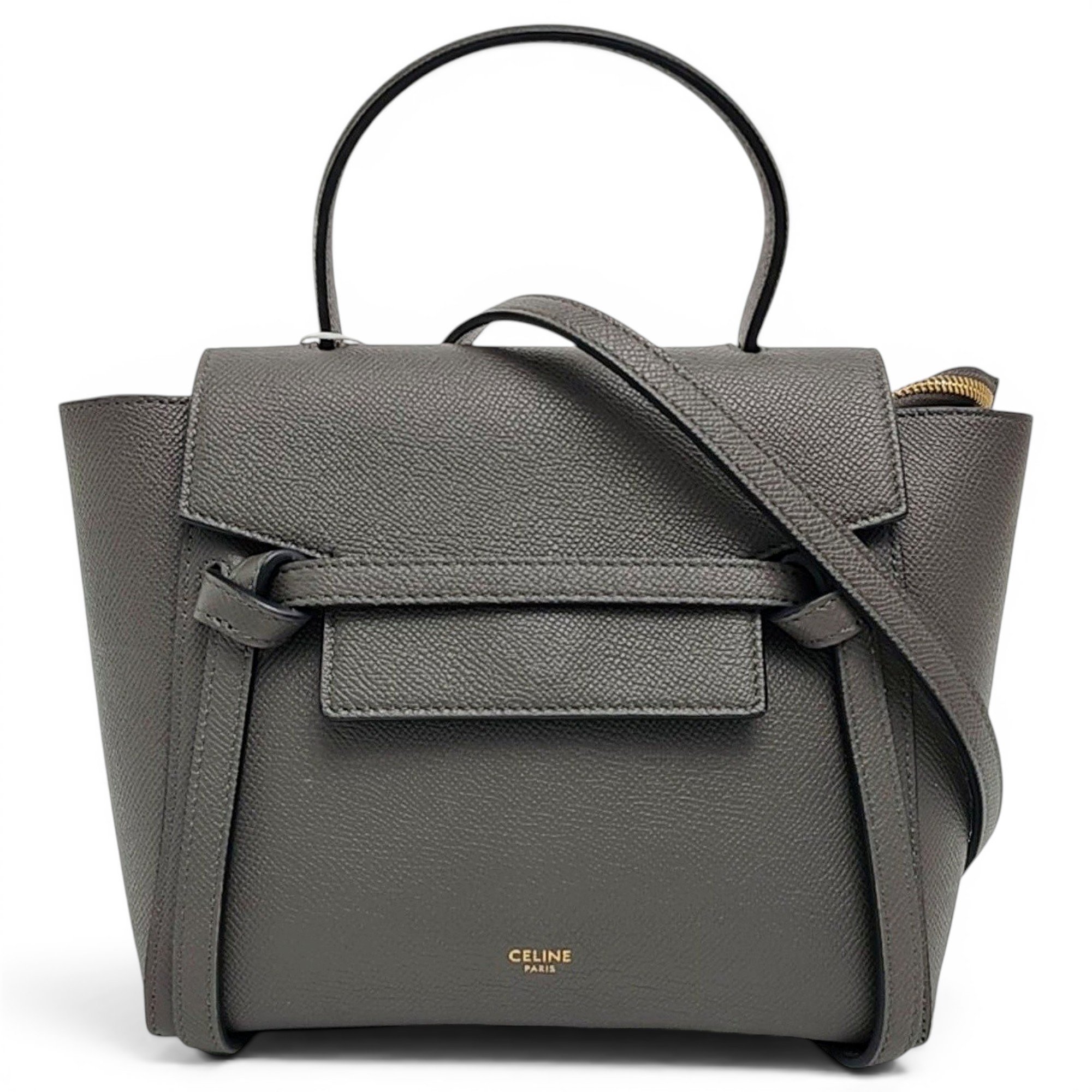 Belt leather handbag