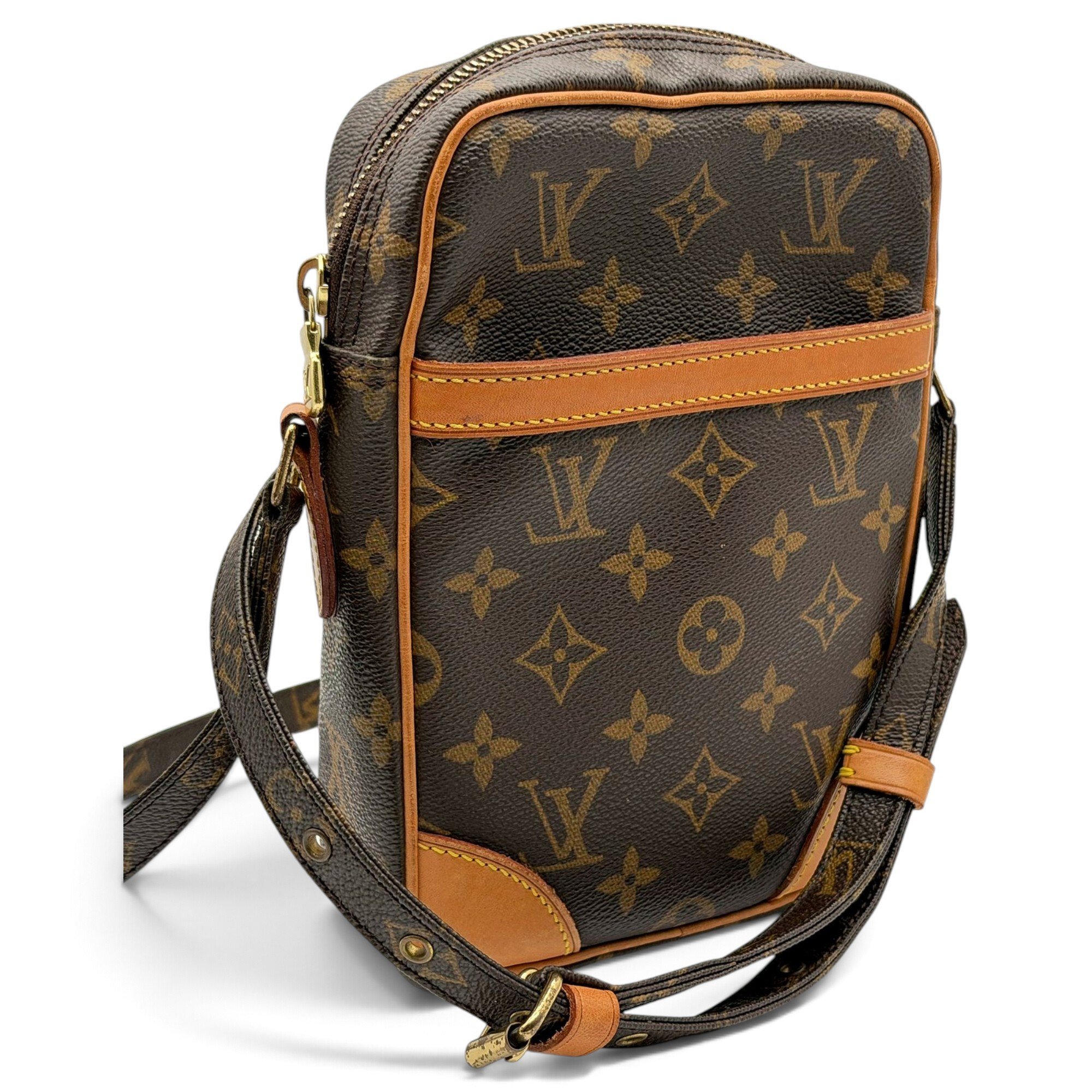 Danube leather crossbody bag