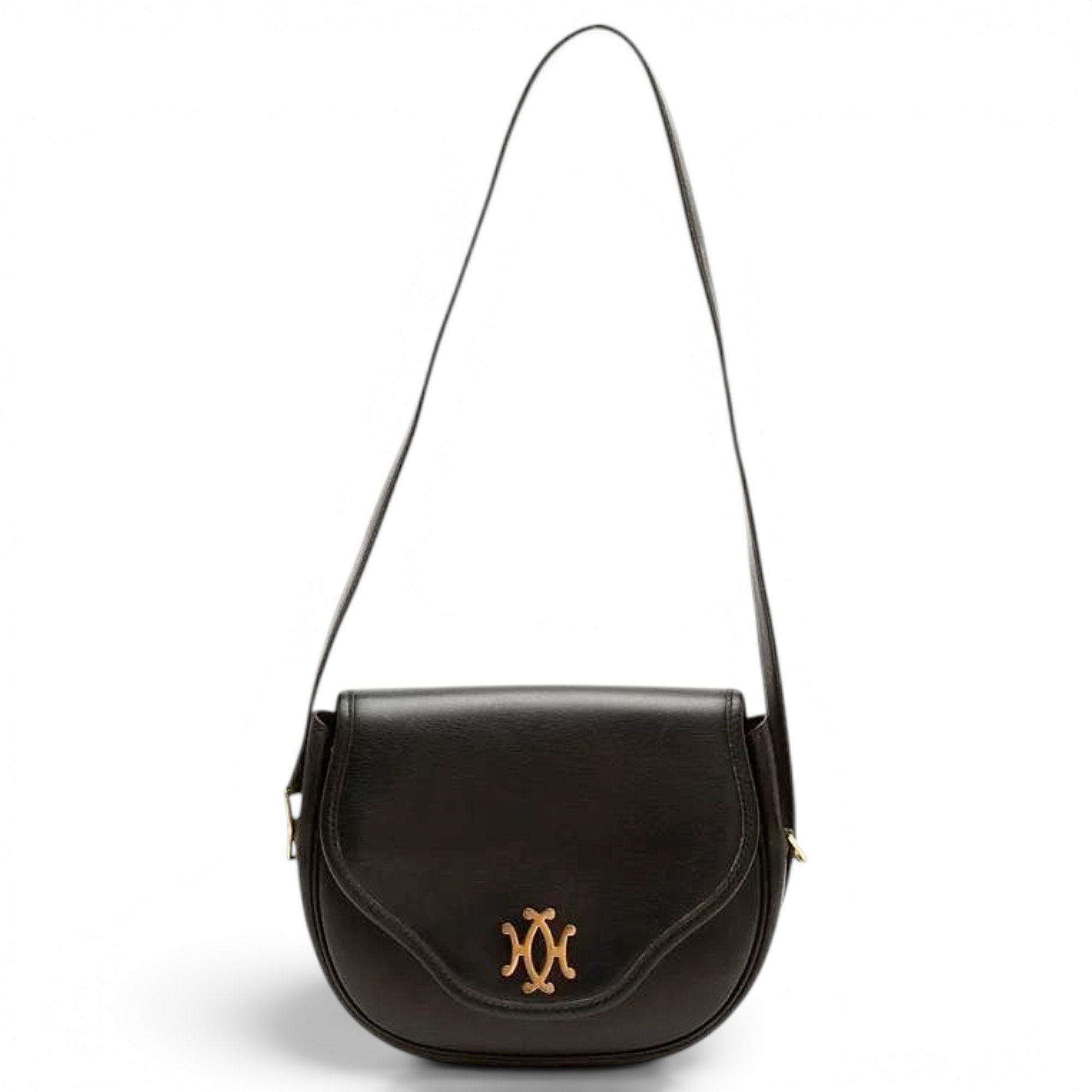 H leather handbag