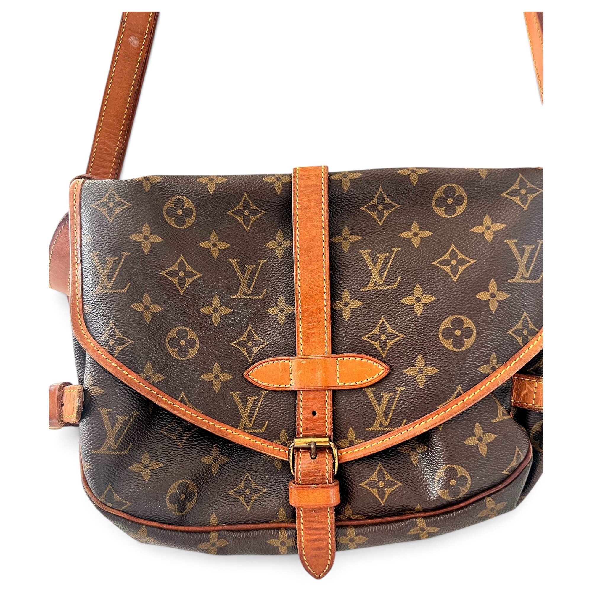 Louis Vuitton Saumur leather handbag