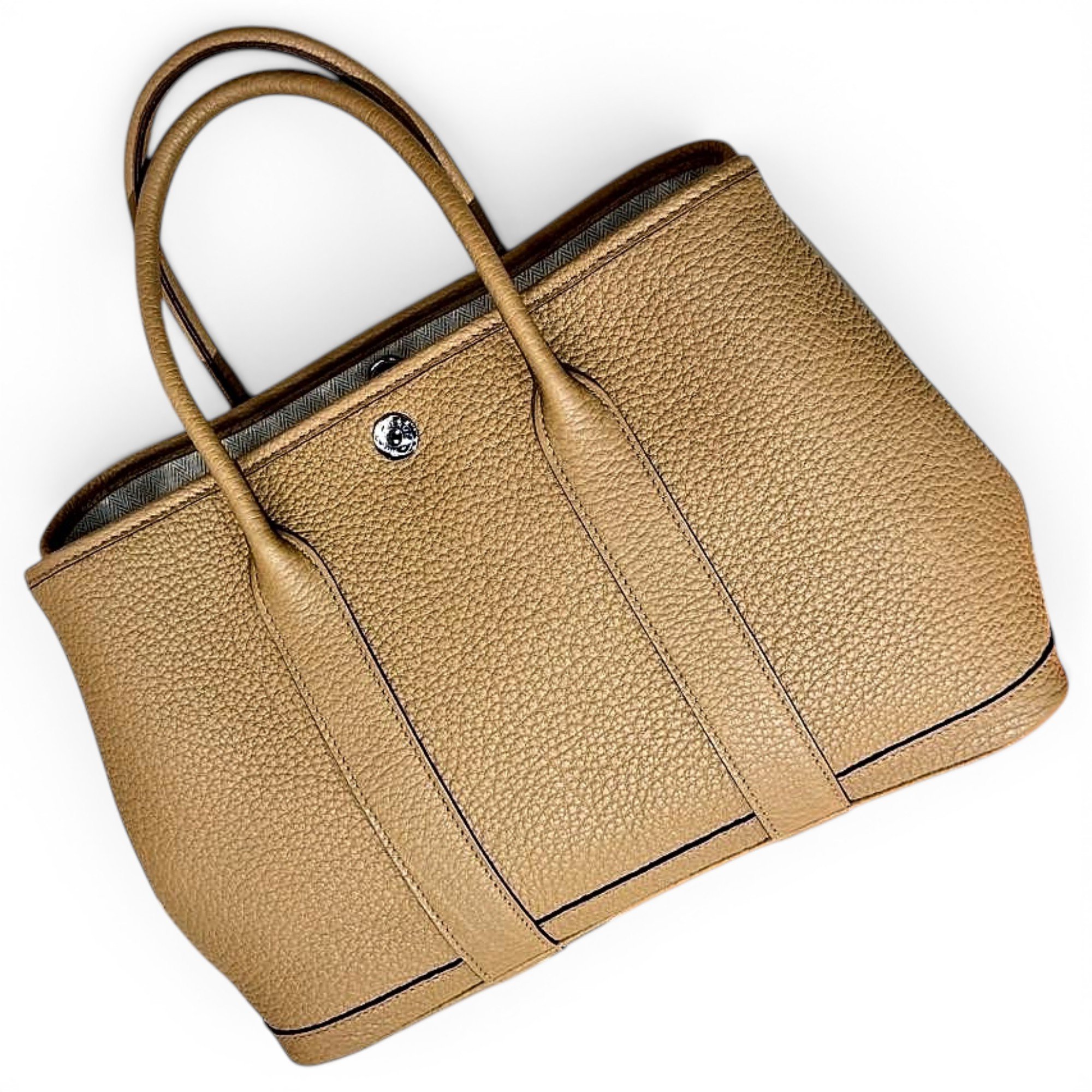 Garden Party leather handbag