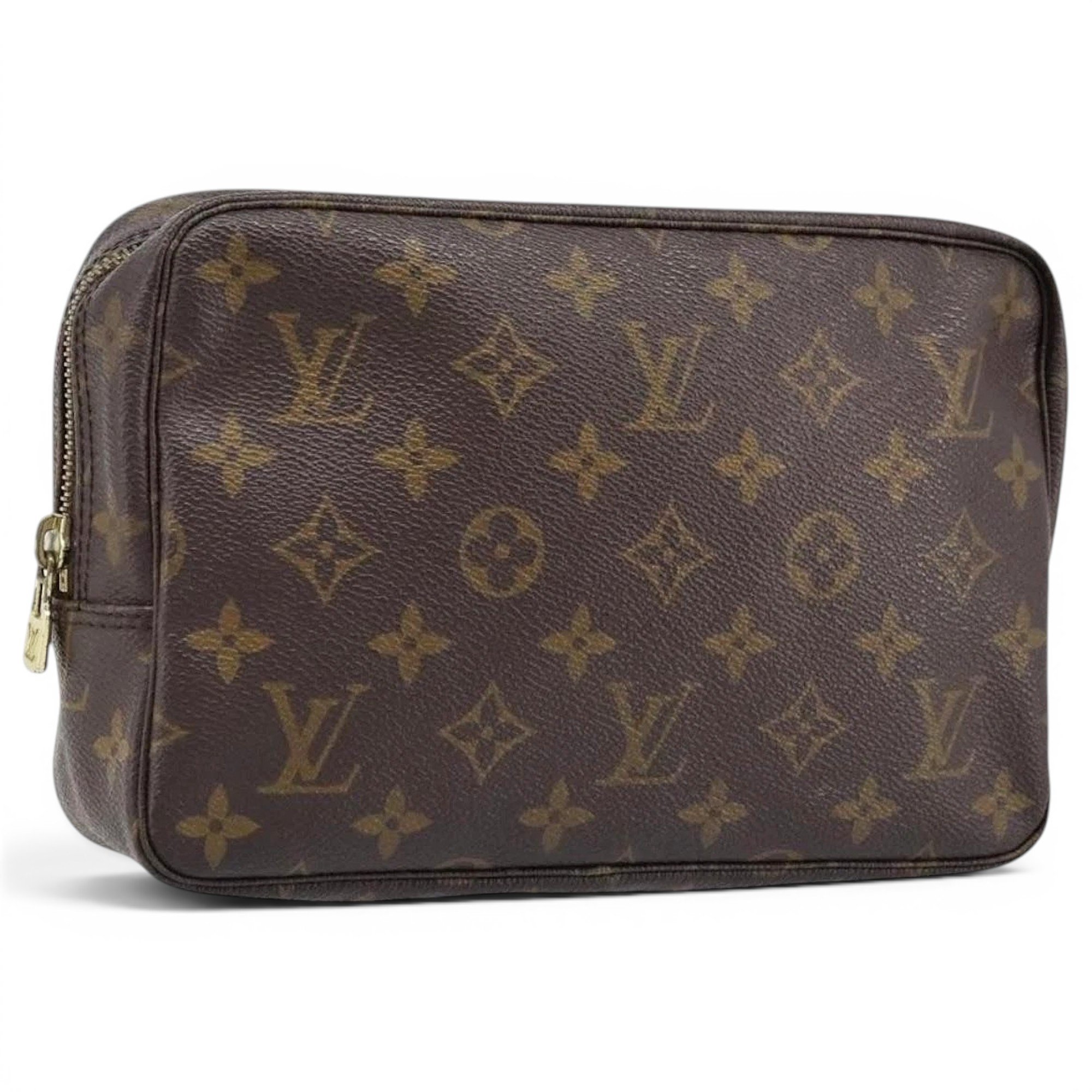Leather clutch bag