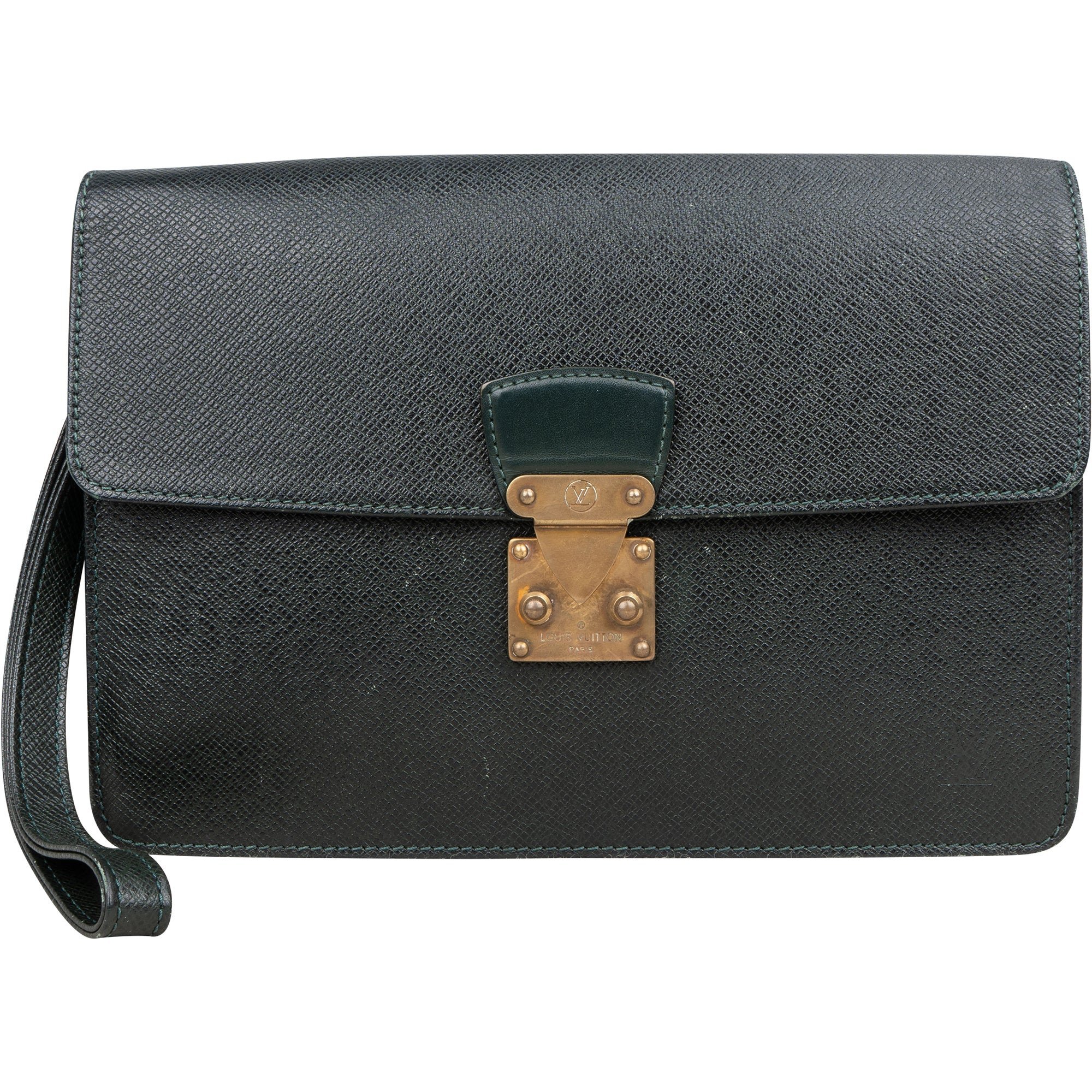 Louis Vuitton Kourad leather clutch bag