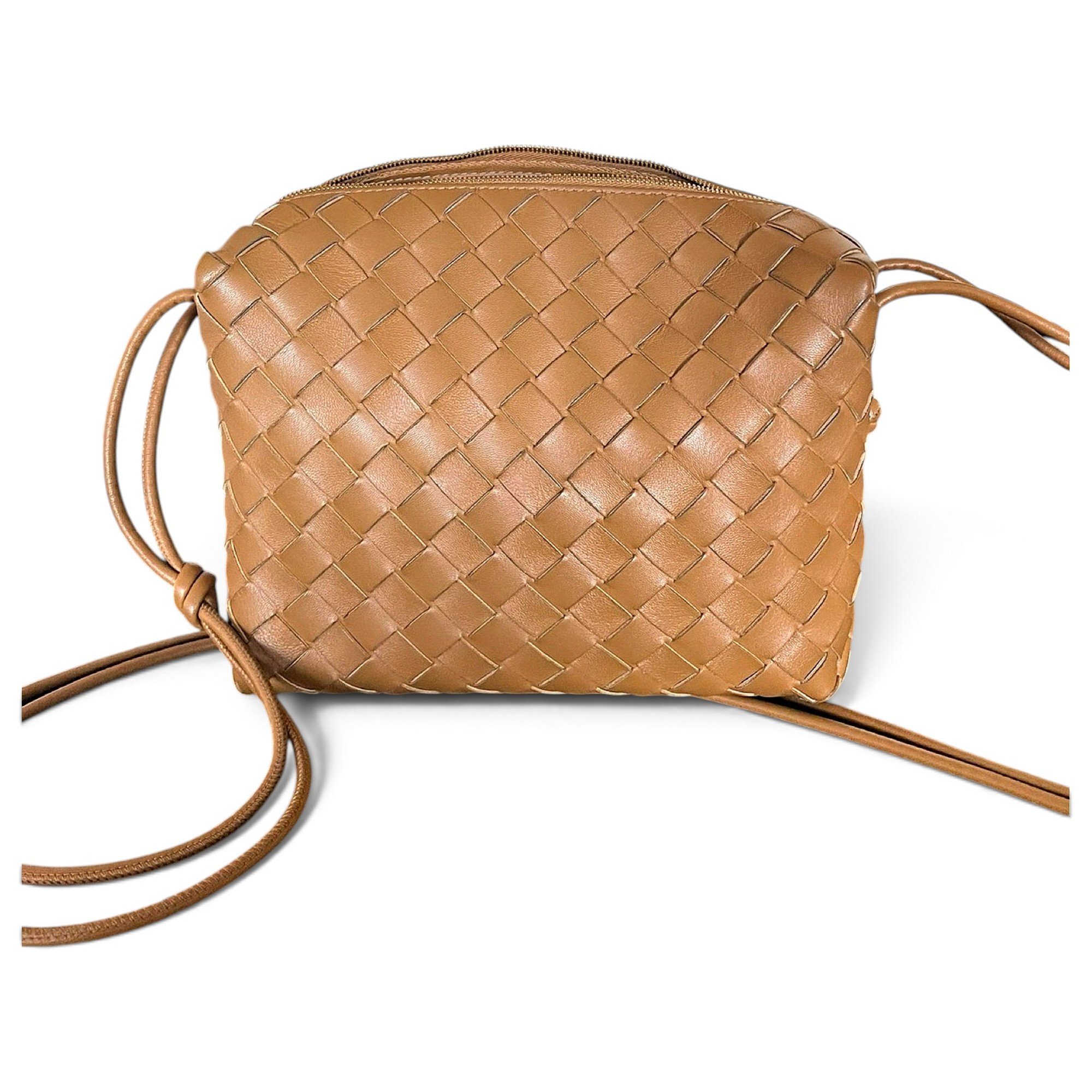 Loop leather crossbody bag