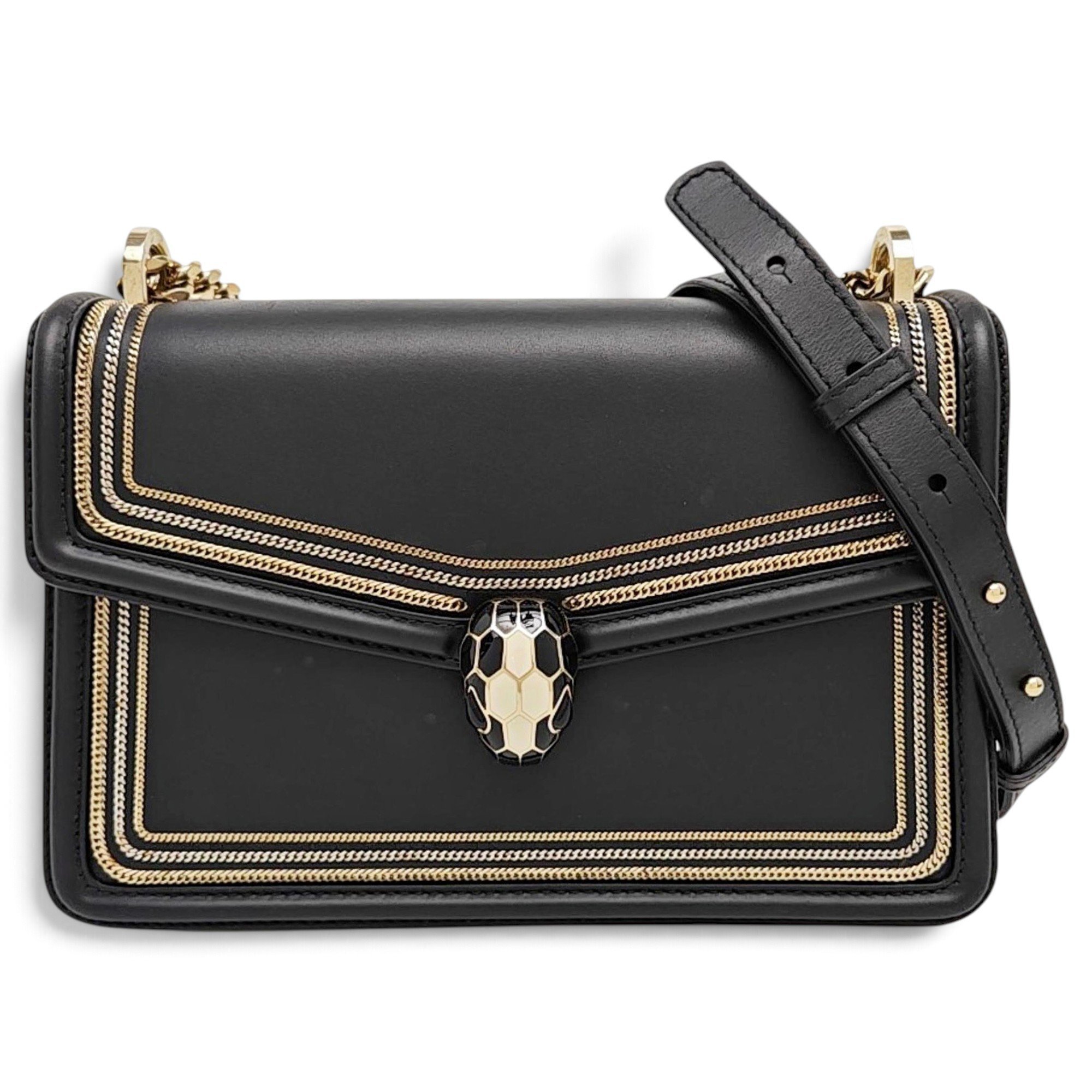 Bvlgari Serpenti leather handbag