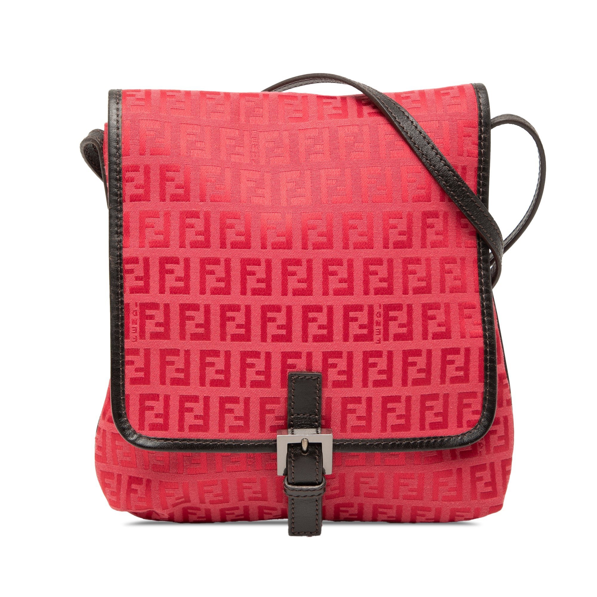 Pocket leather crossbody bag