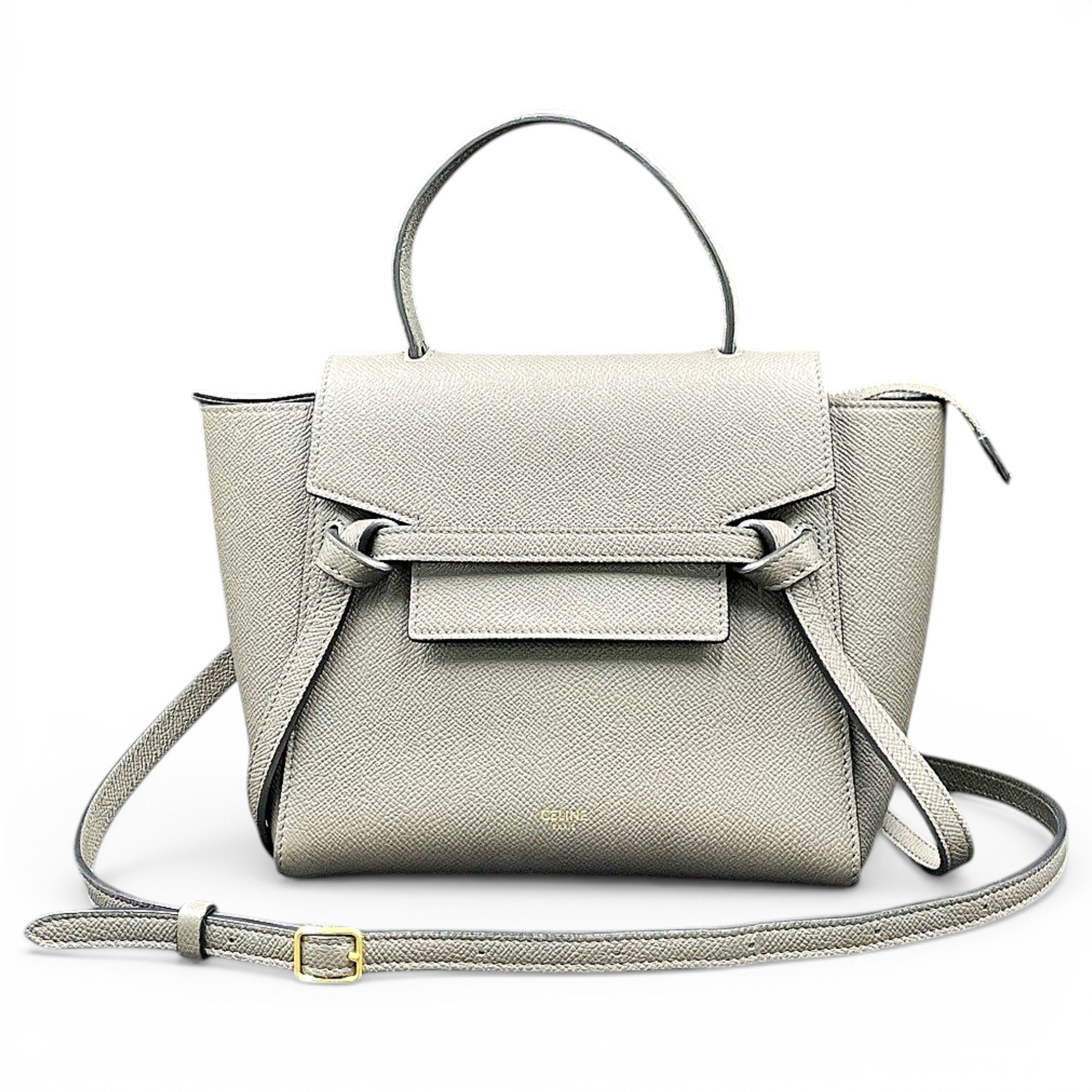 Belt leather handbag