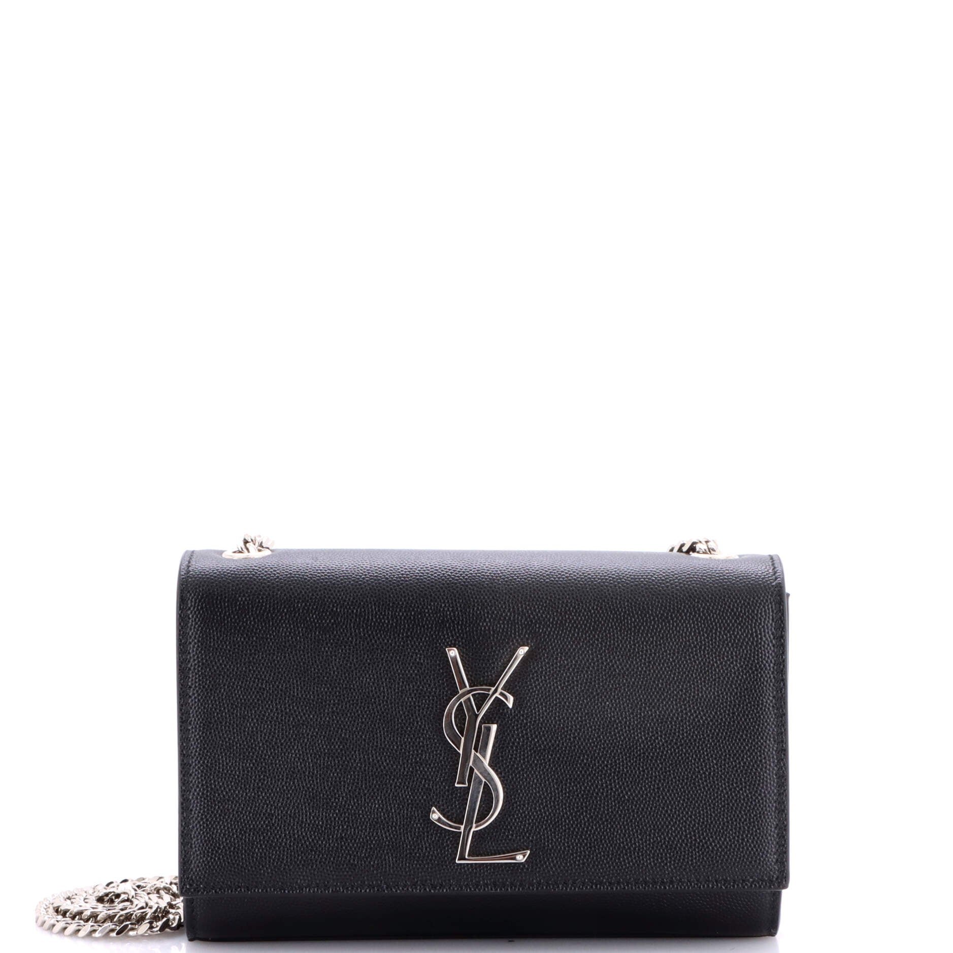 Classic Monogram Crossbody Bag Grainy Leather Small