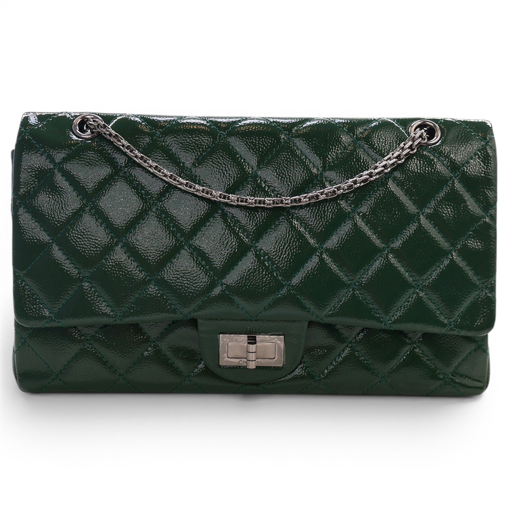 Patent leather handbag