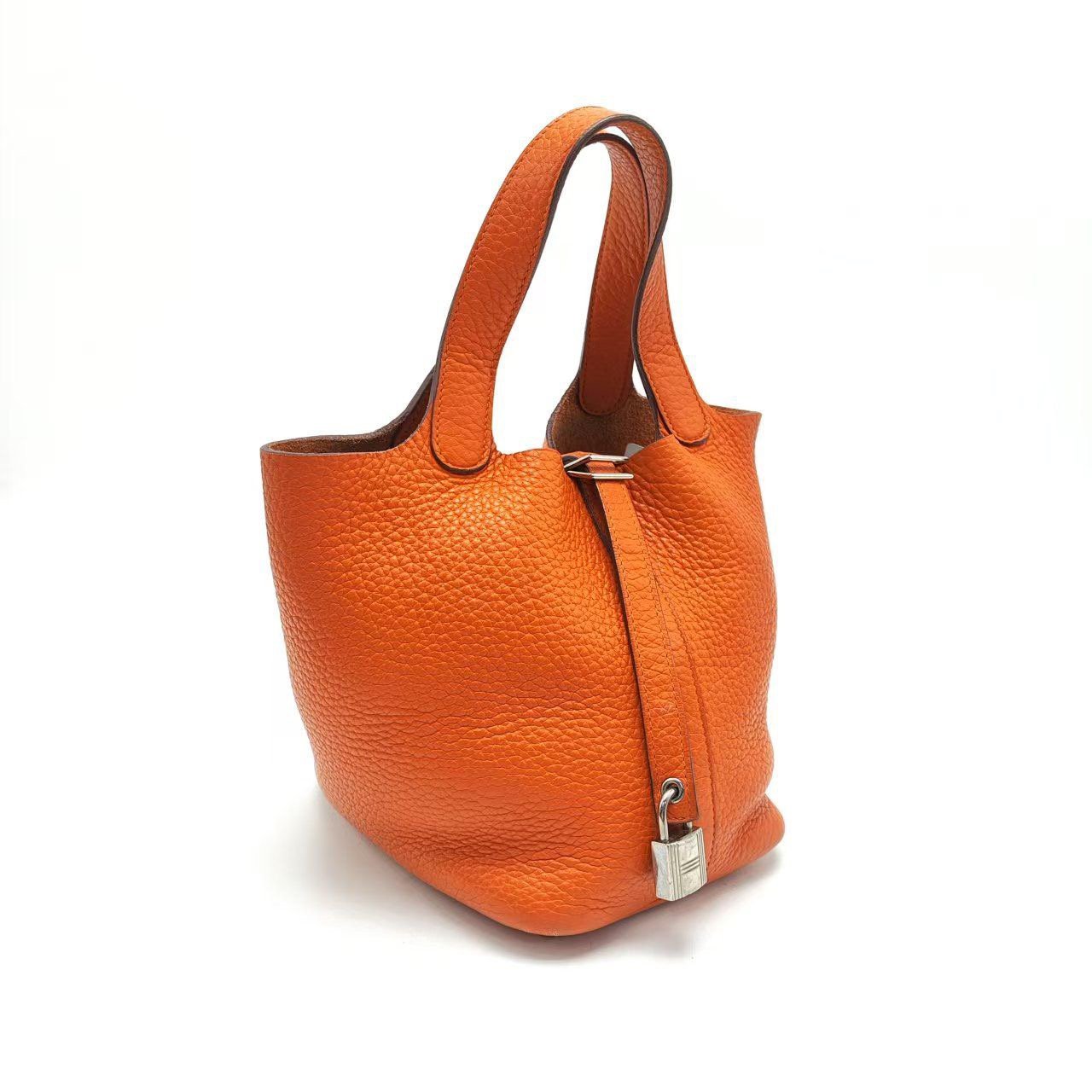 Picotin leather tote
