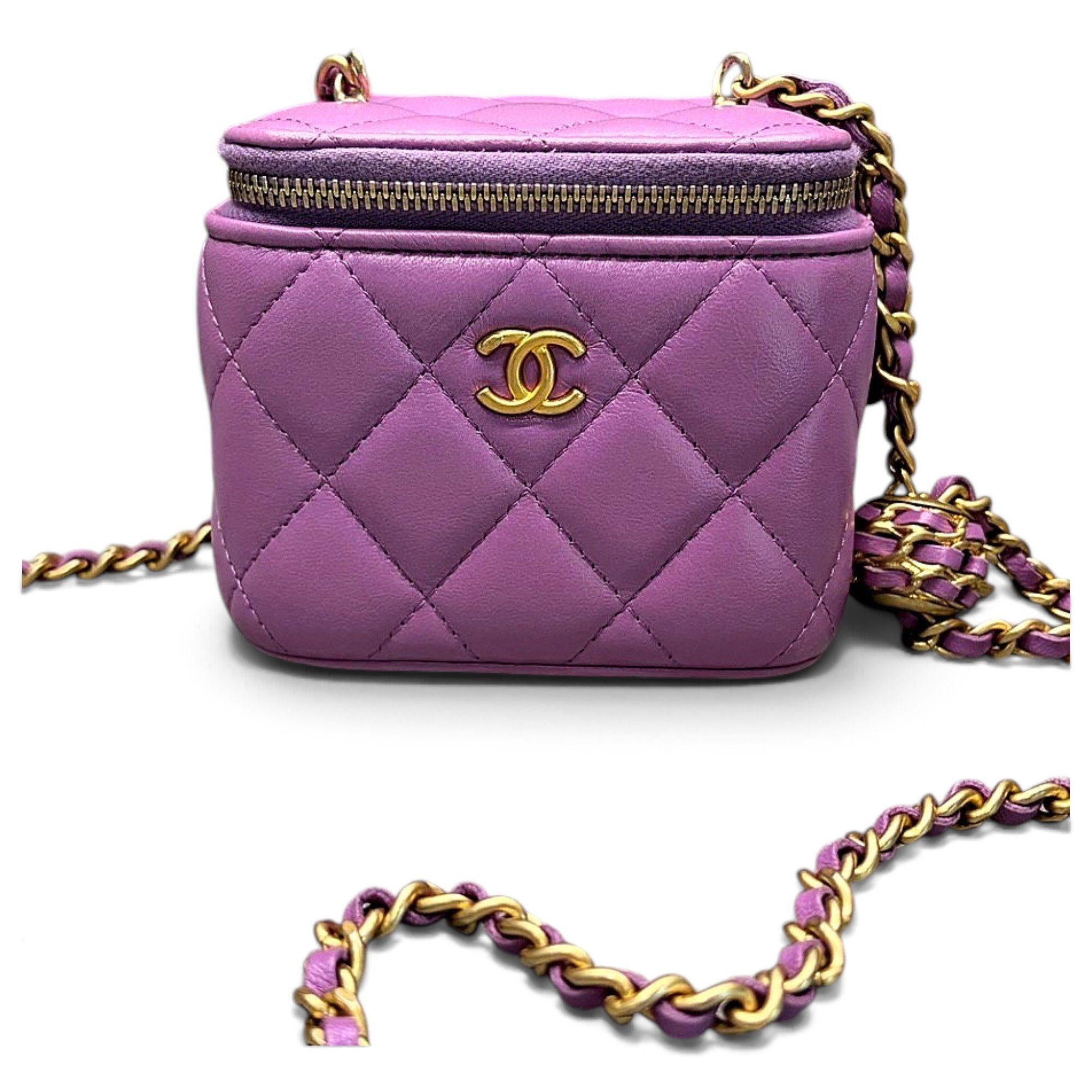 Trendy CC Vanity leather handbag