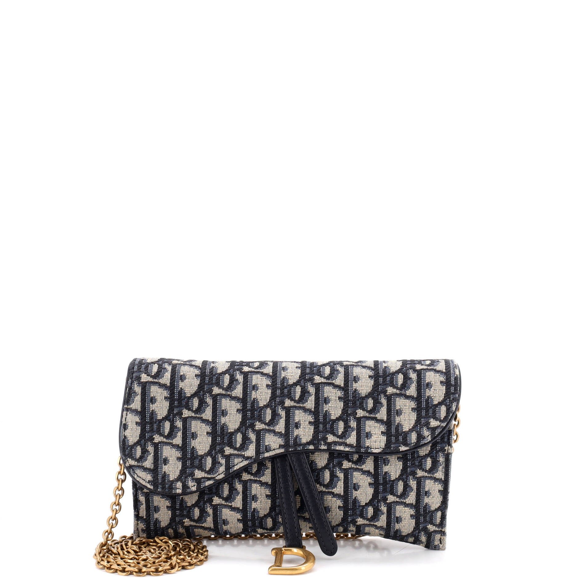 Saddle Chain Wallet Oblique Canvas