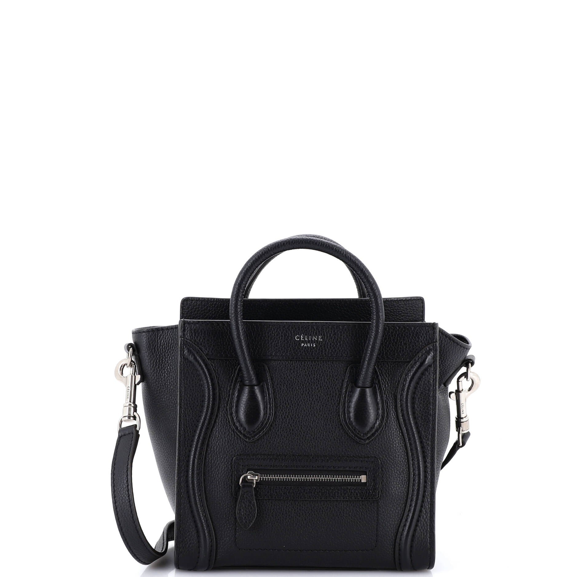 Luggage Bag Grainy Leather Nano