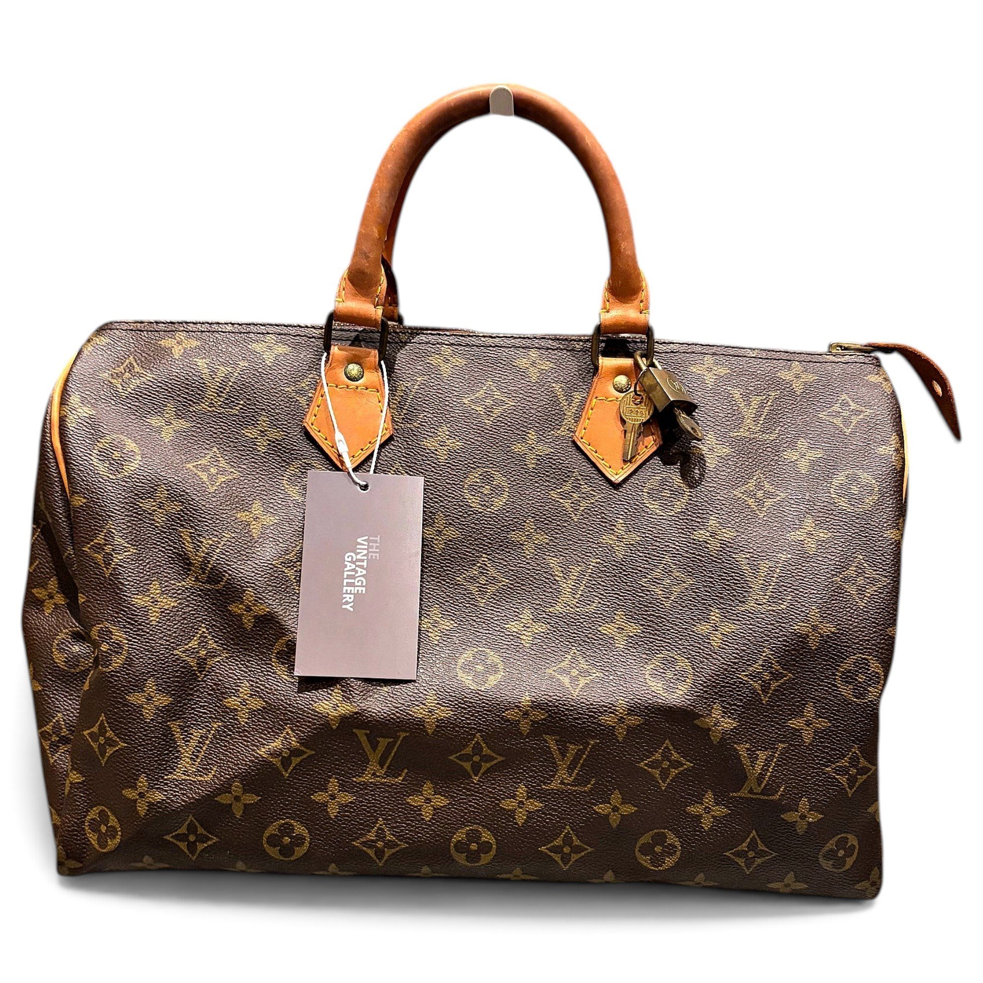 Speedy leather handbag