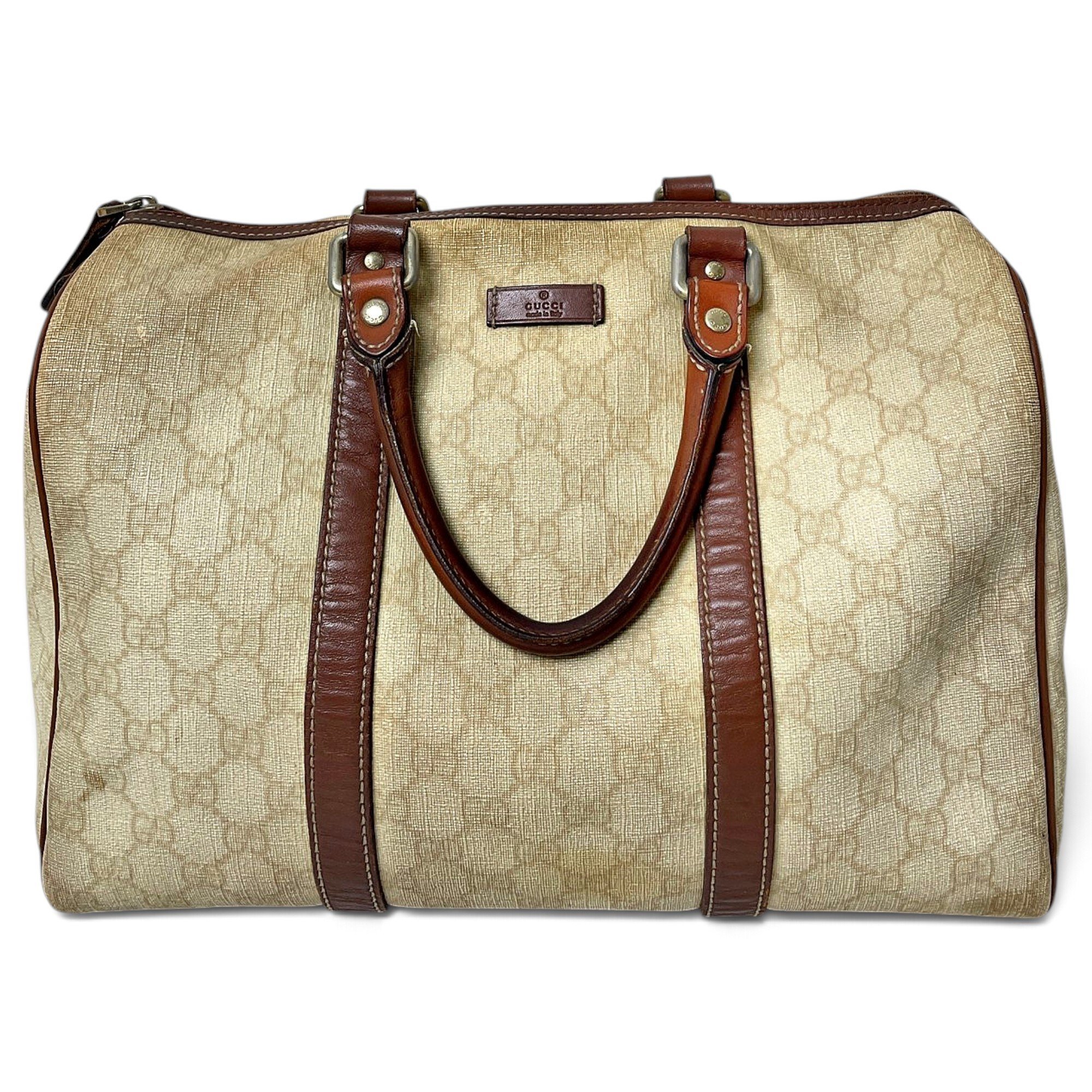Boston leather handbag
