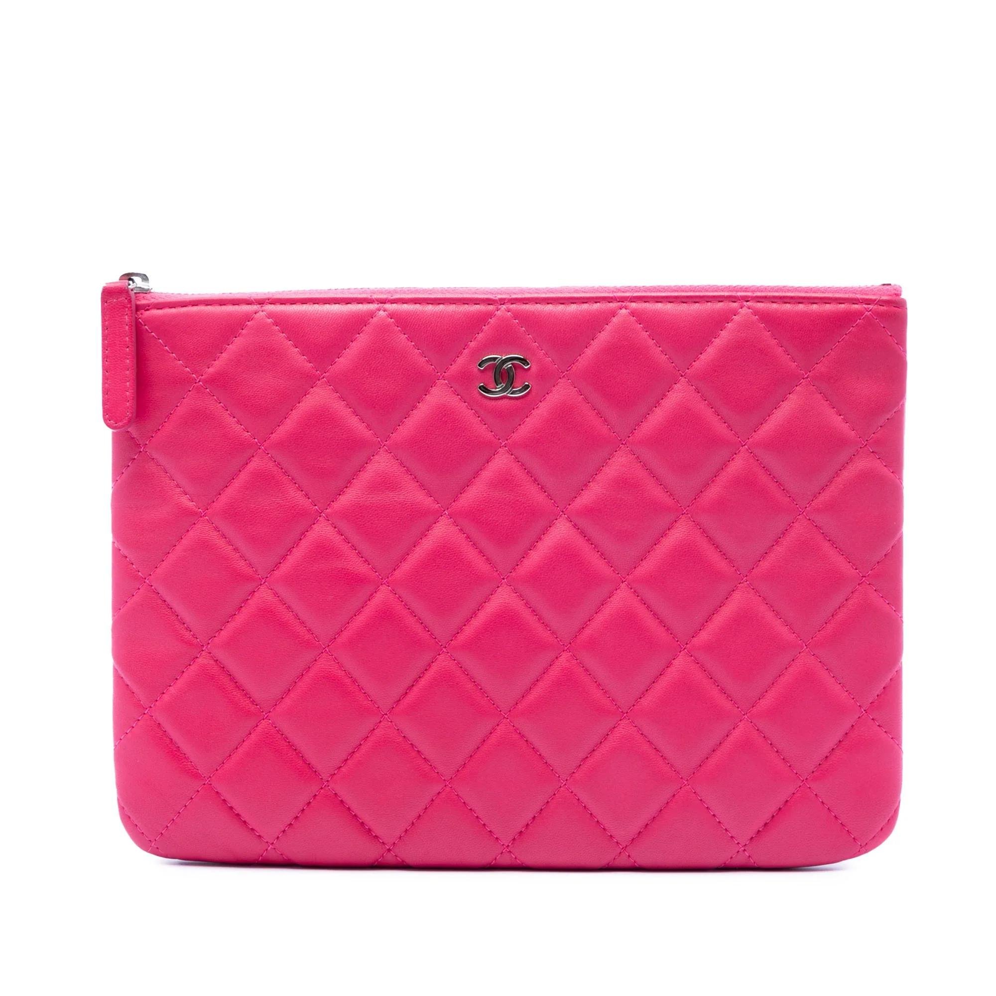 Leather clutch bag