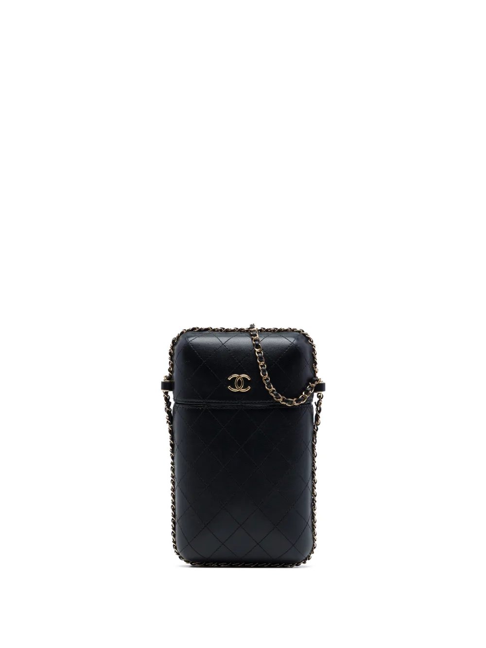 2018 CC Quilted Lambskin Chain Around Phone Holder crossbody bag