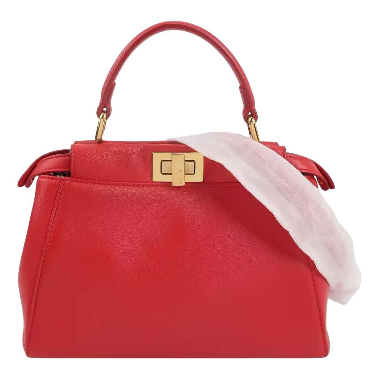 Peekaboo leather handbag