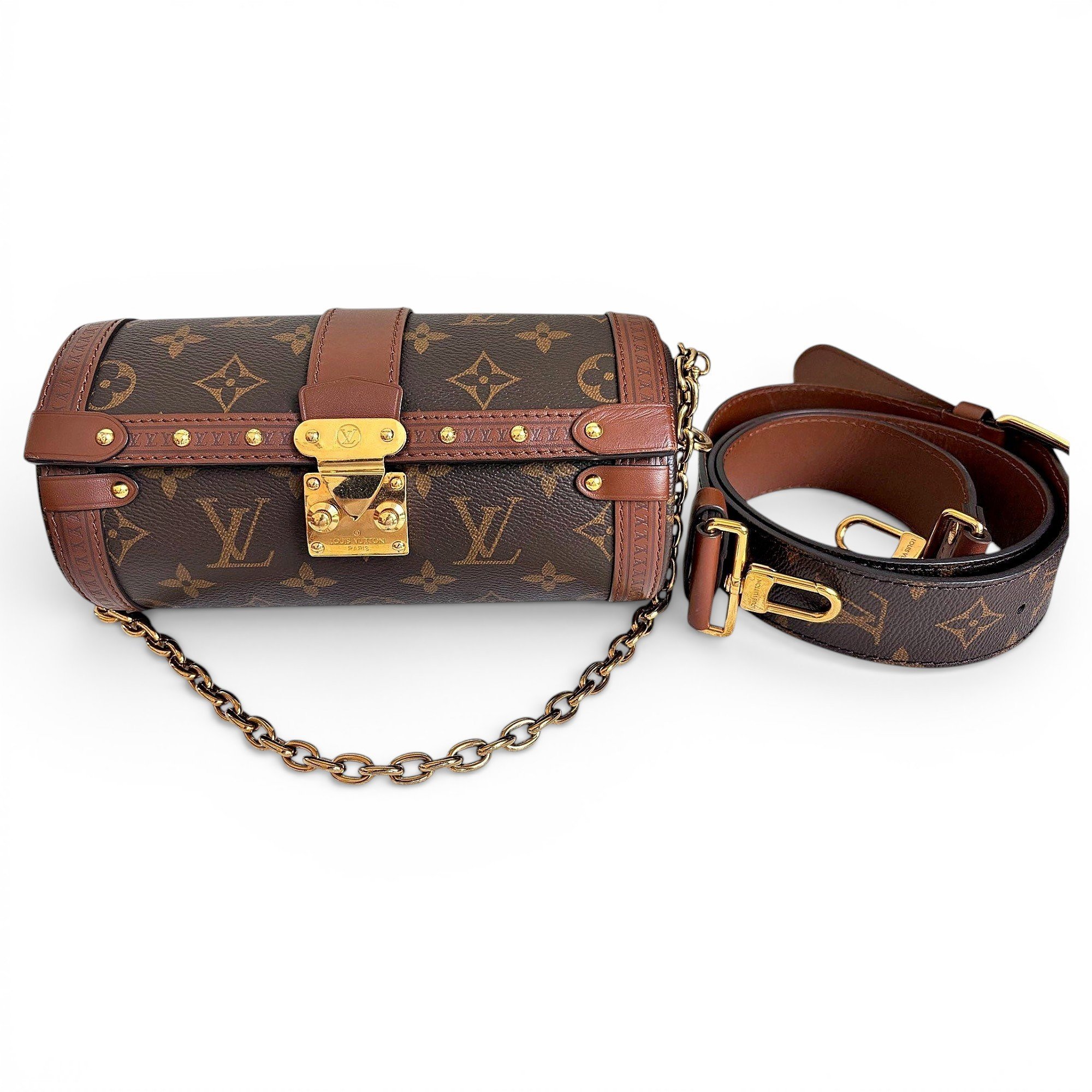 Papillon Trunk leather crossbody bag