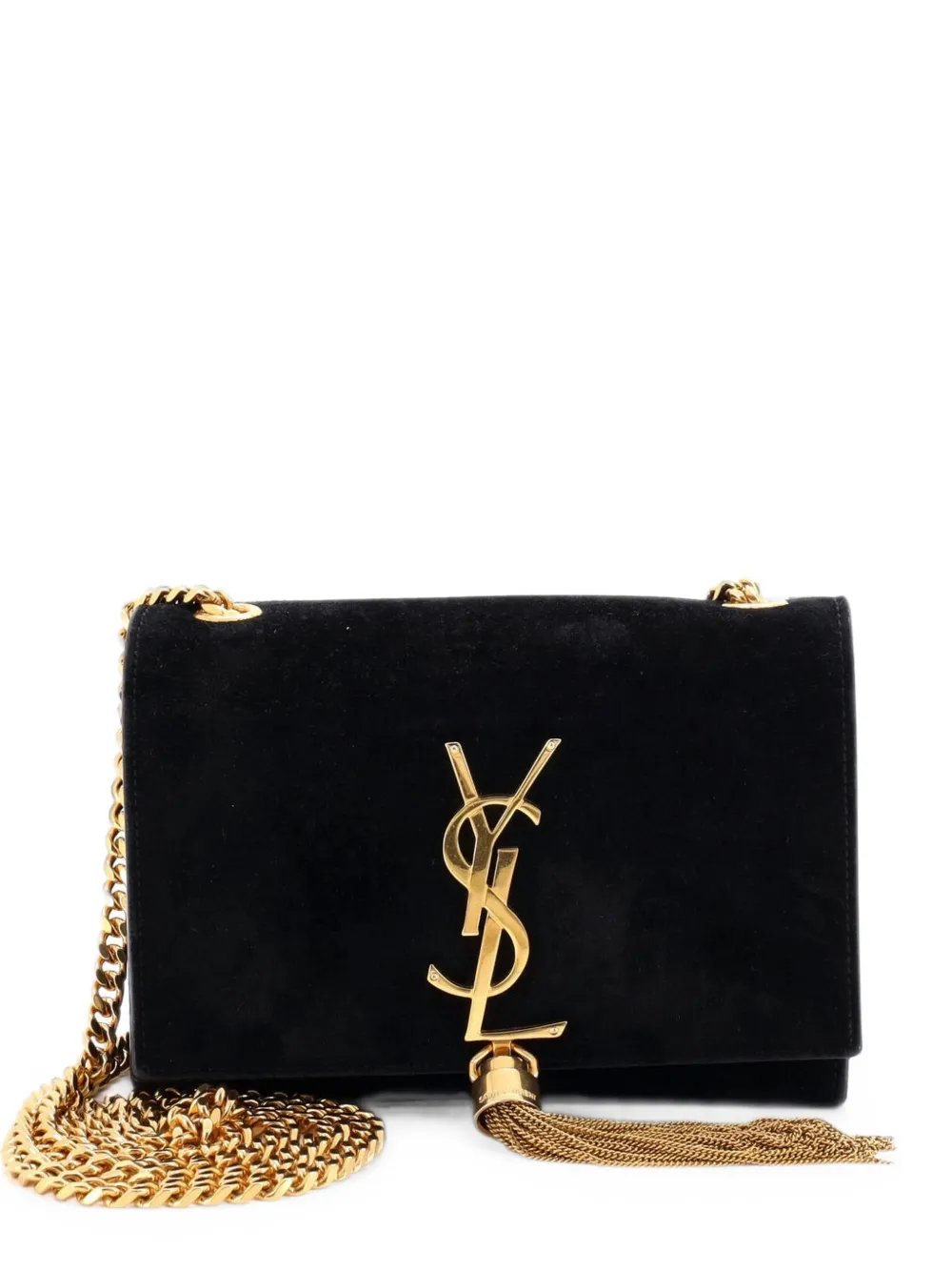 Classic Monogram Tassel Crossbody Bag Suede Small shoulder bag