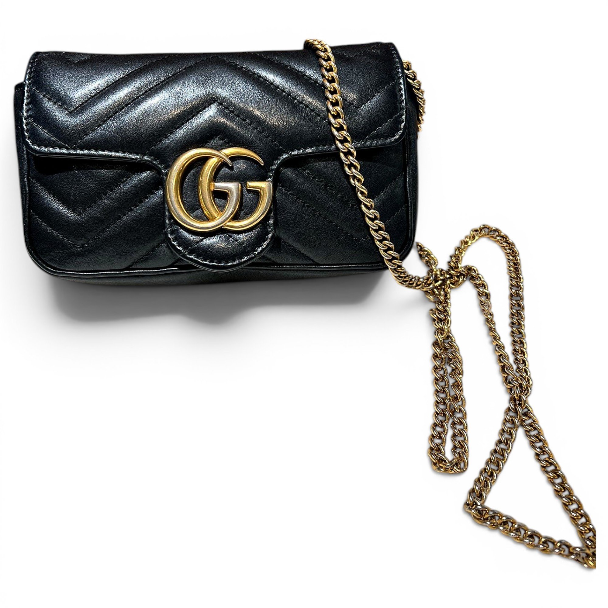 GG Marmont Chain Flap leather crossbody bag