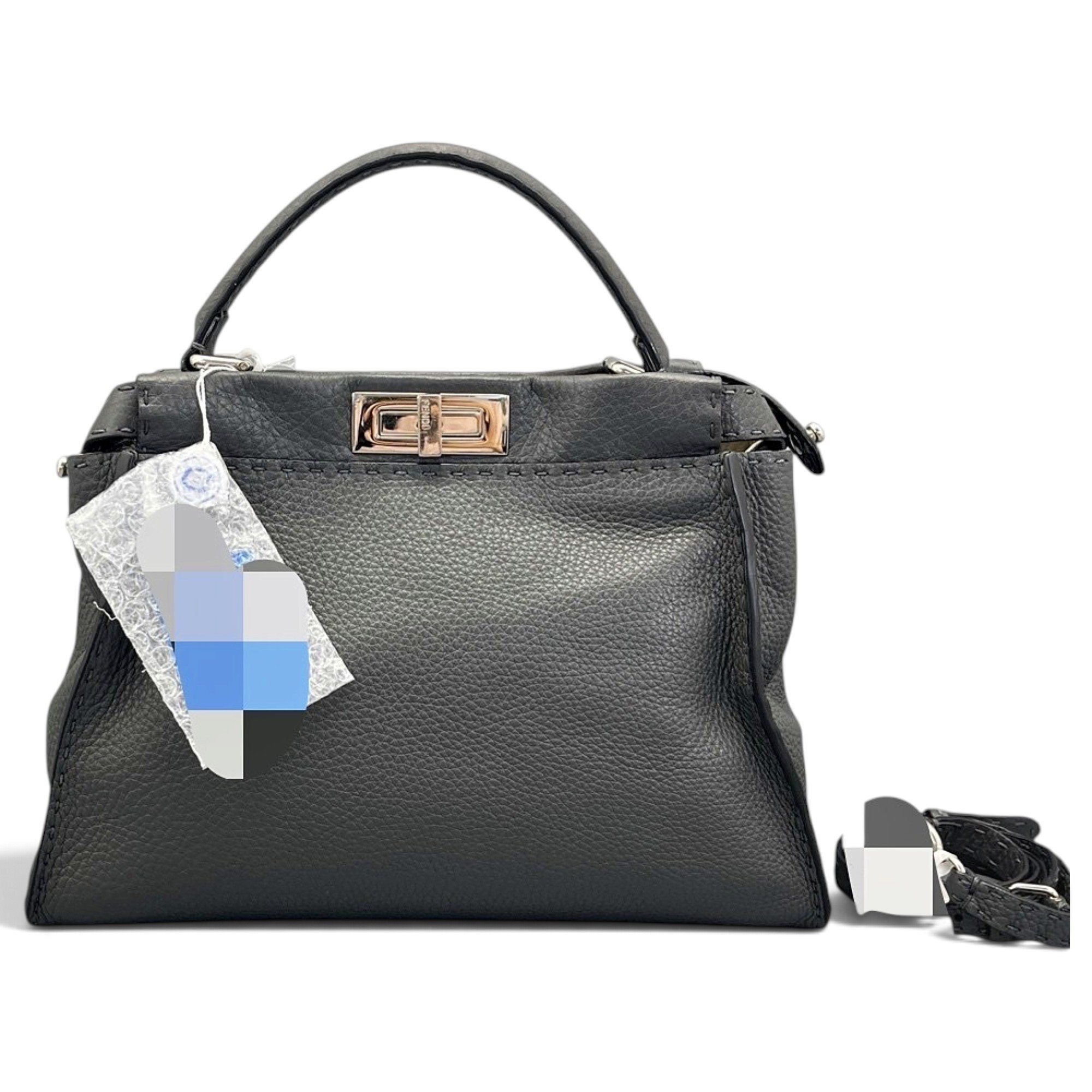 Peekaboo leather handbag