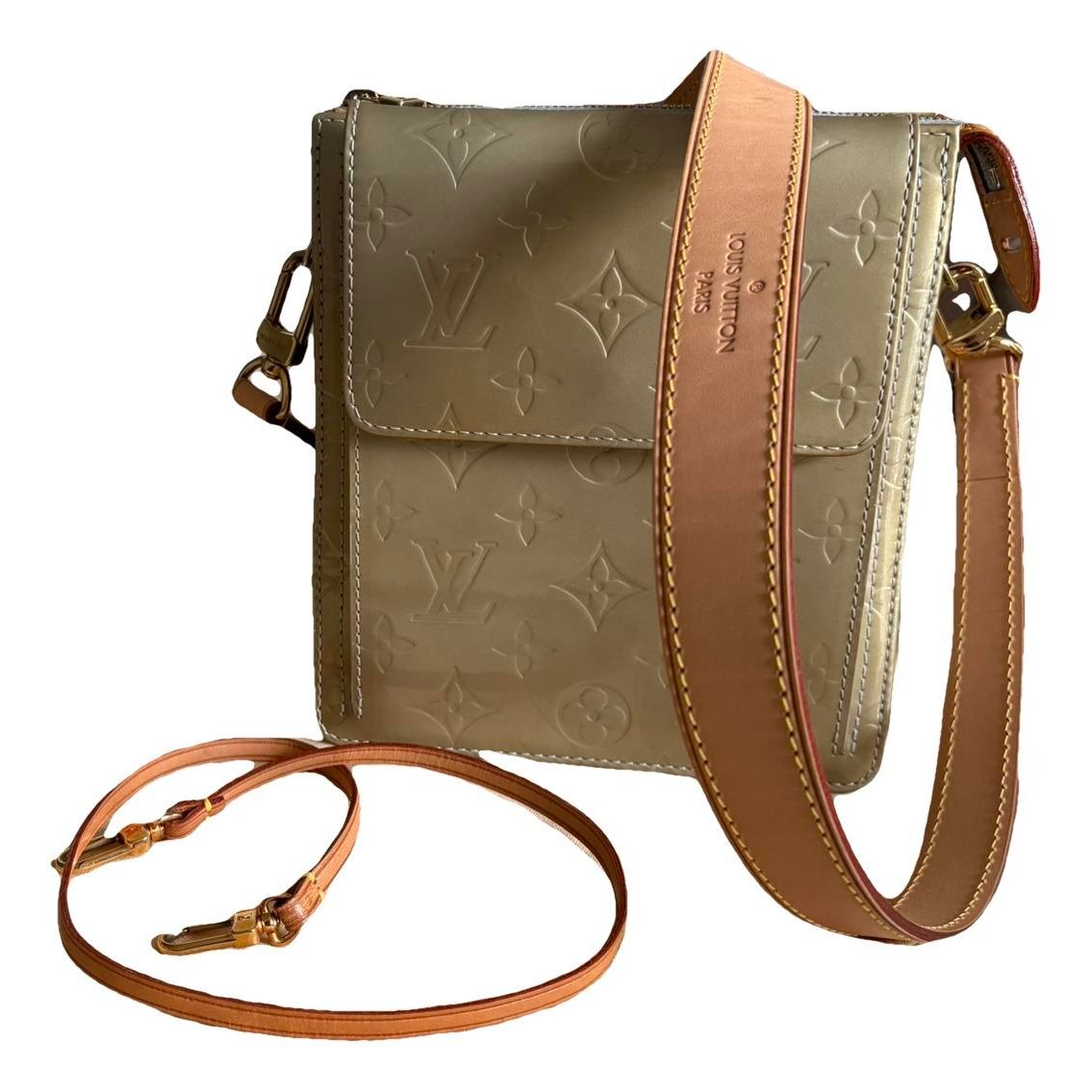 Leather clutch bag