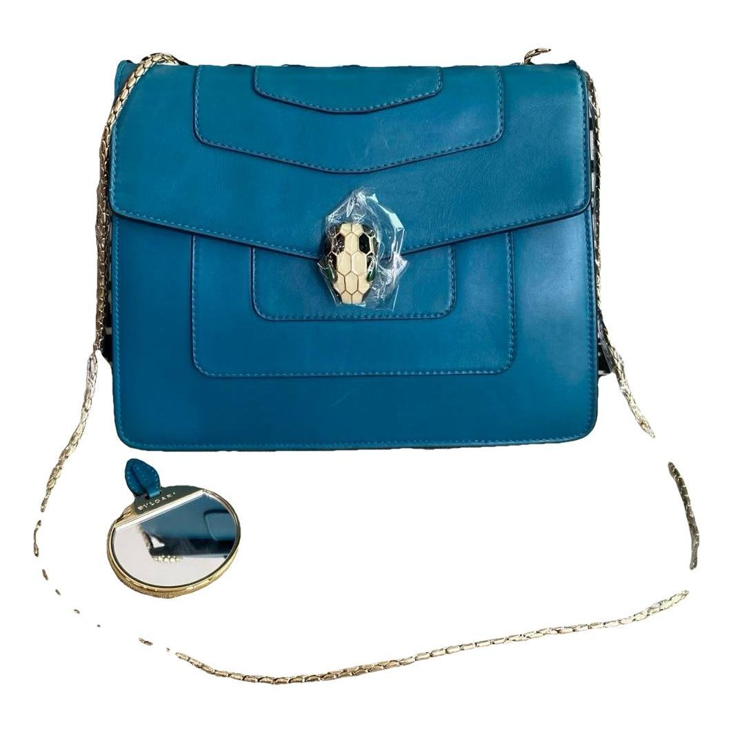 Serpenti leather handbag
