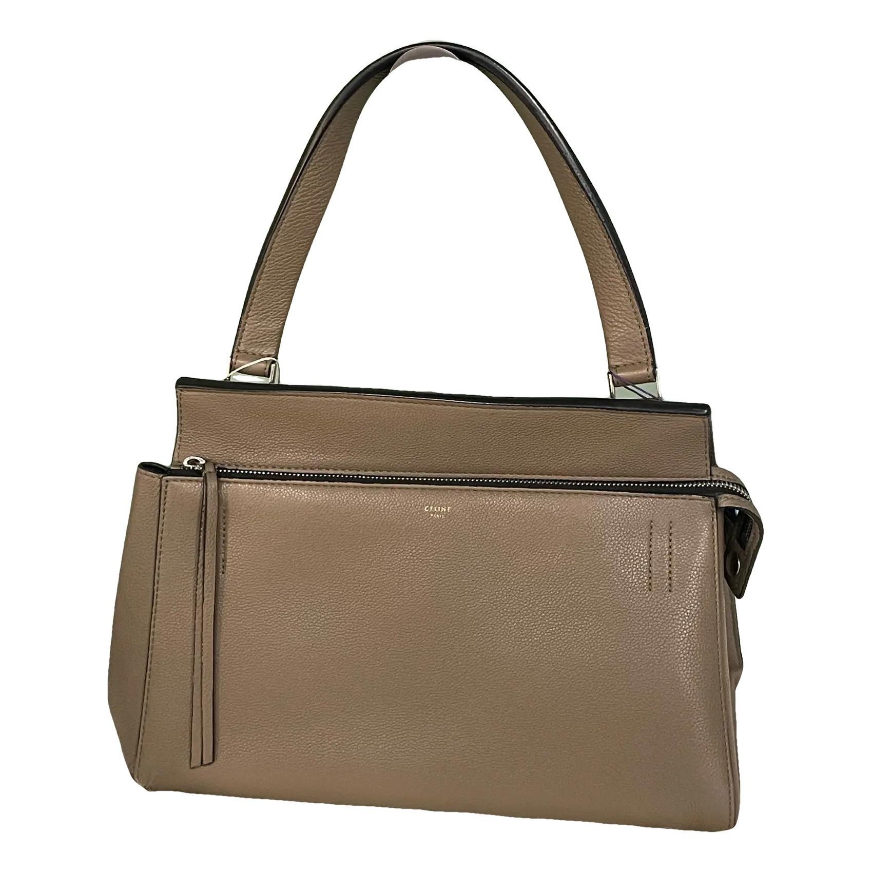 Edge leather handbag