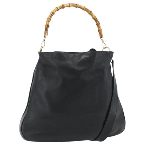 Bamboo leather handbag