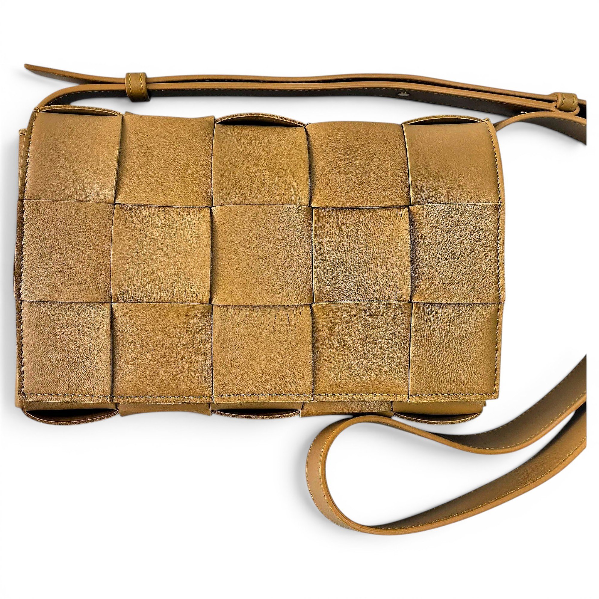 Cassette leather handbag