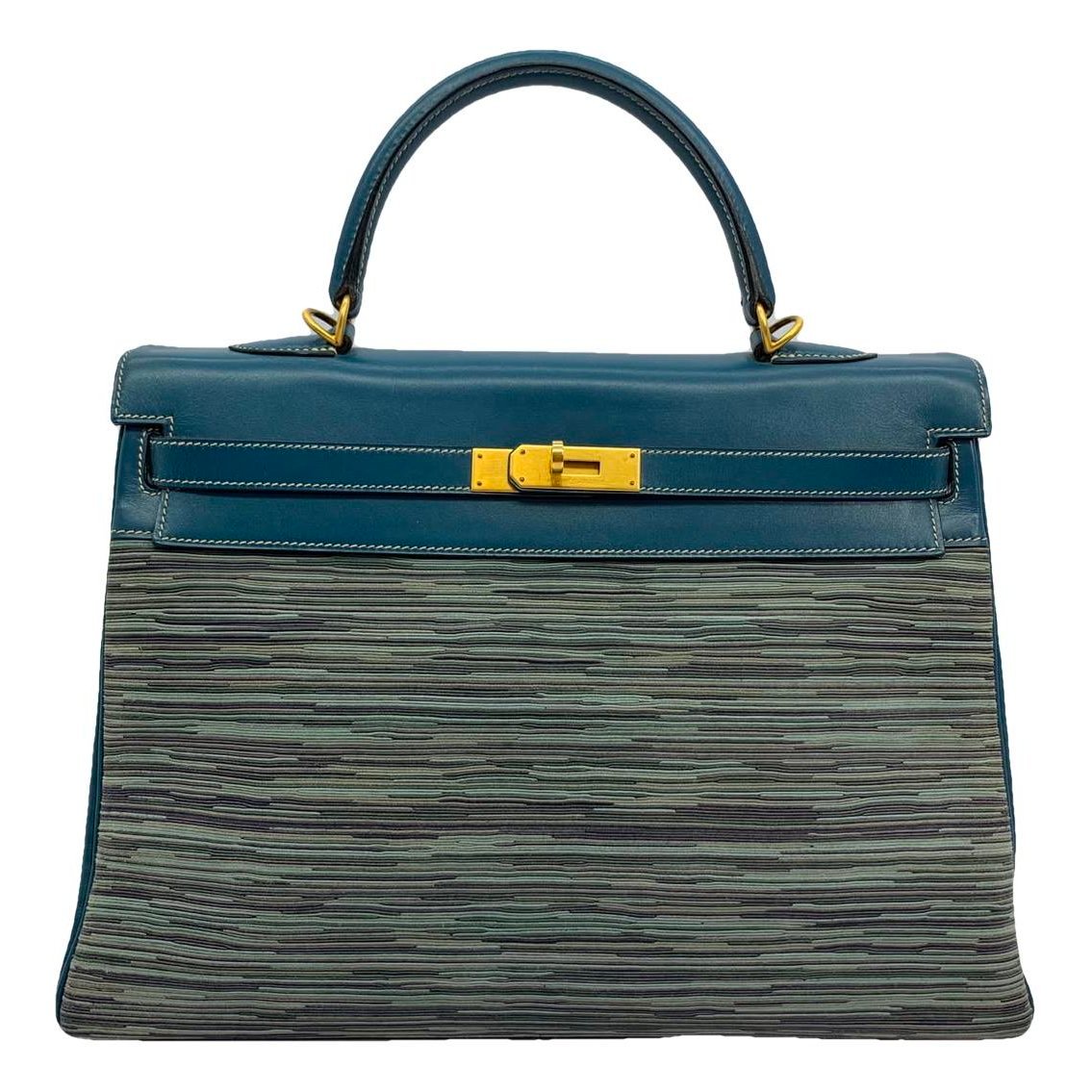 Hermes Kelly 35 Handbag Vibrato Leather