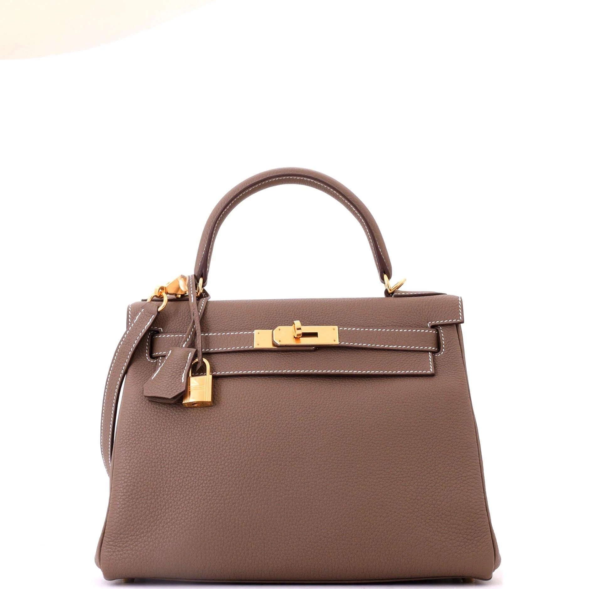 Kelly 28 leather handbag
