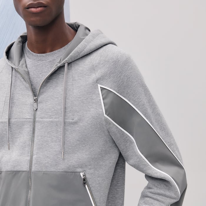 Gris Clair Sport Capsule Zipped Hooded Sweater