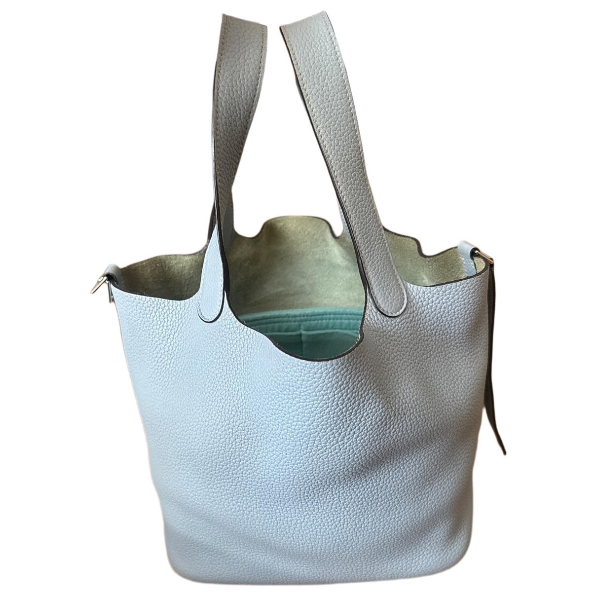 Picotin leather tote