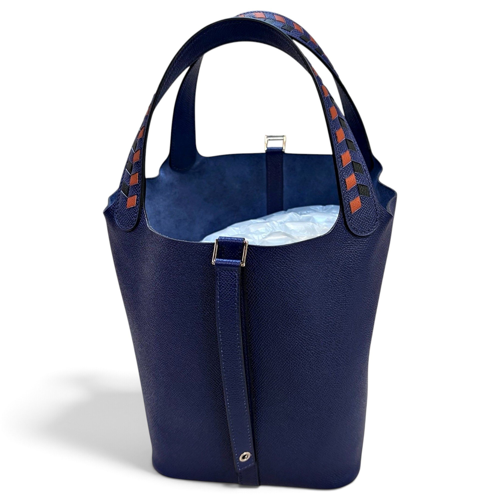 Picotin leather tote