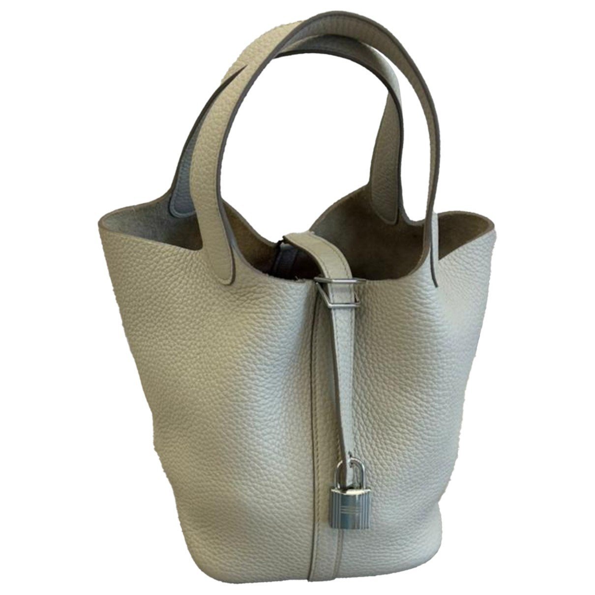 Picotin leather tote