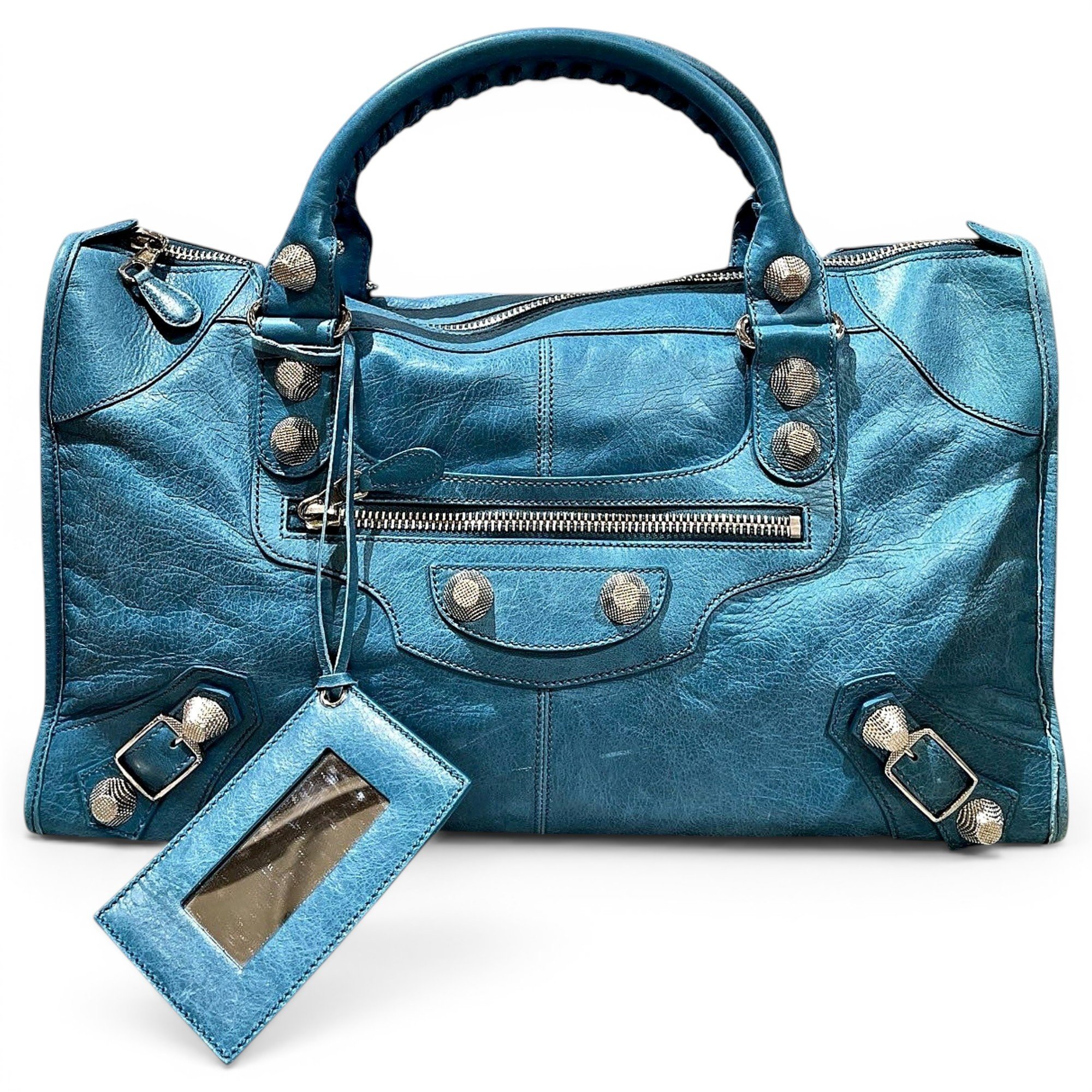 City leather bag