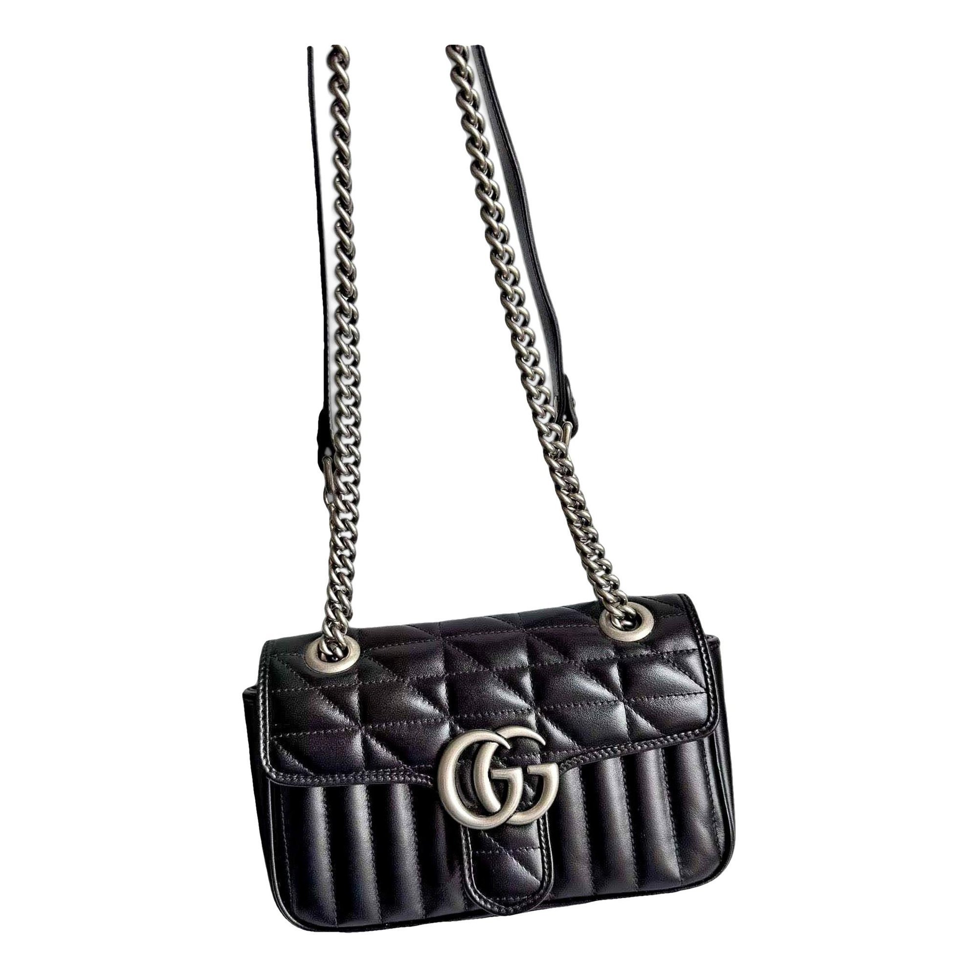 GG Marmont Flap leather handbag