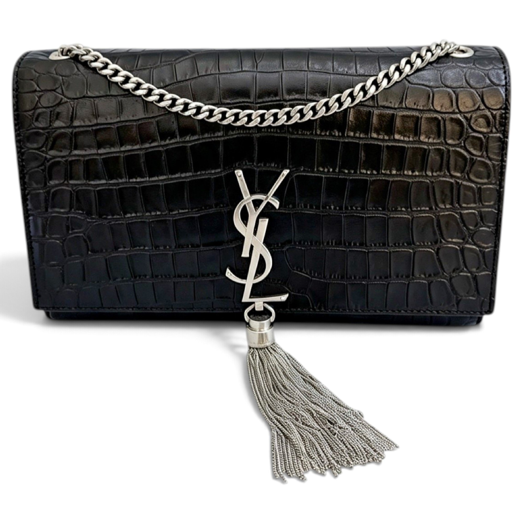 Pompom Kate leather handbag