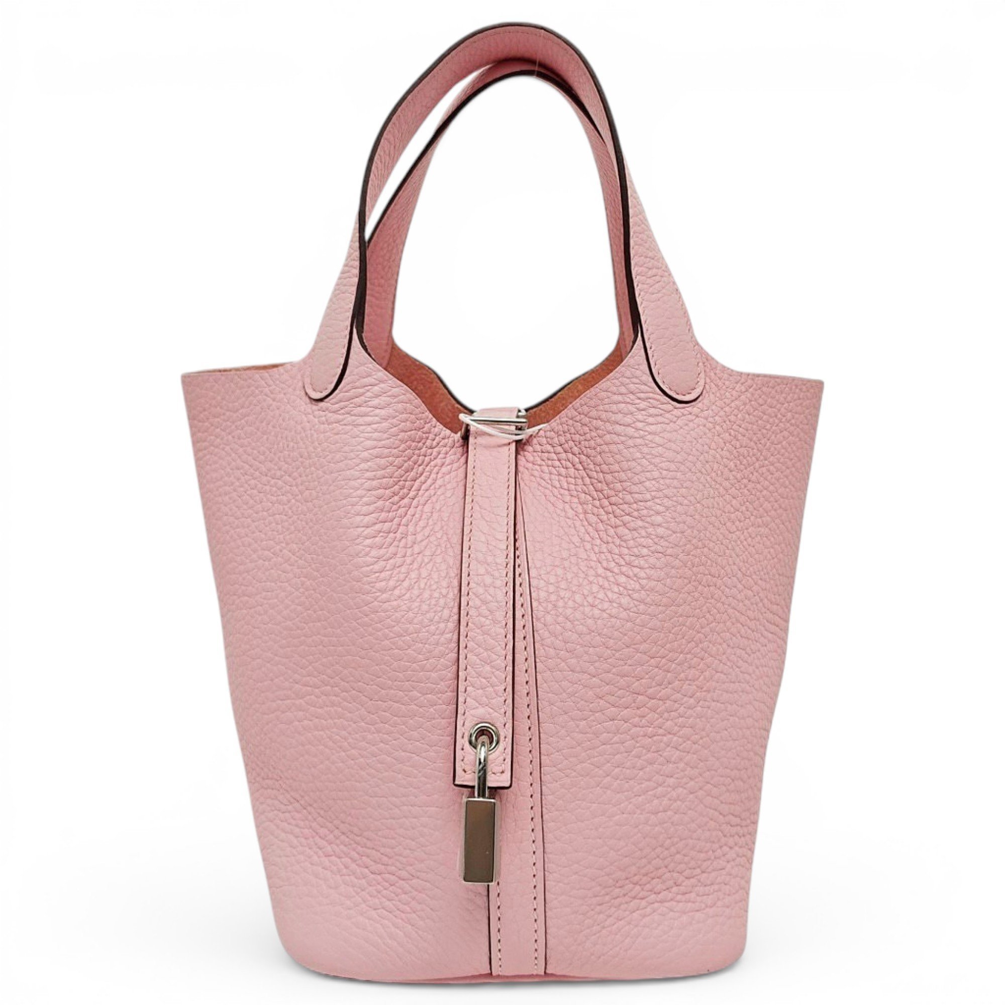 Picotin leather tote
