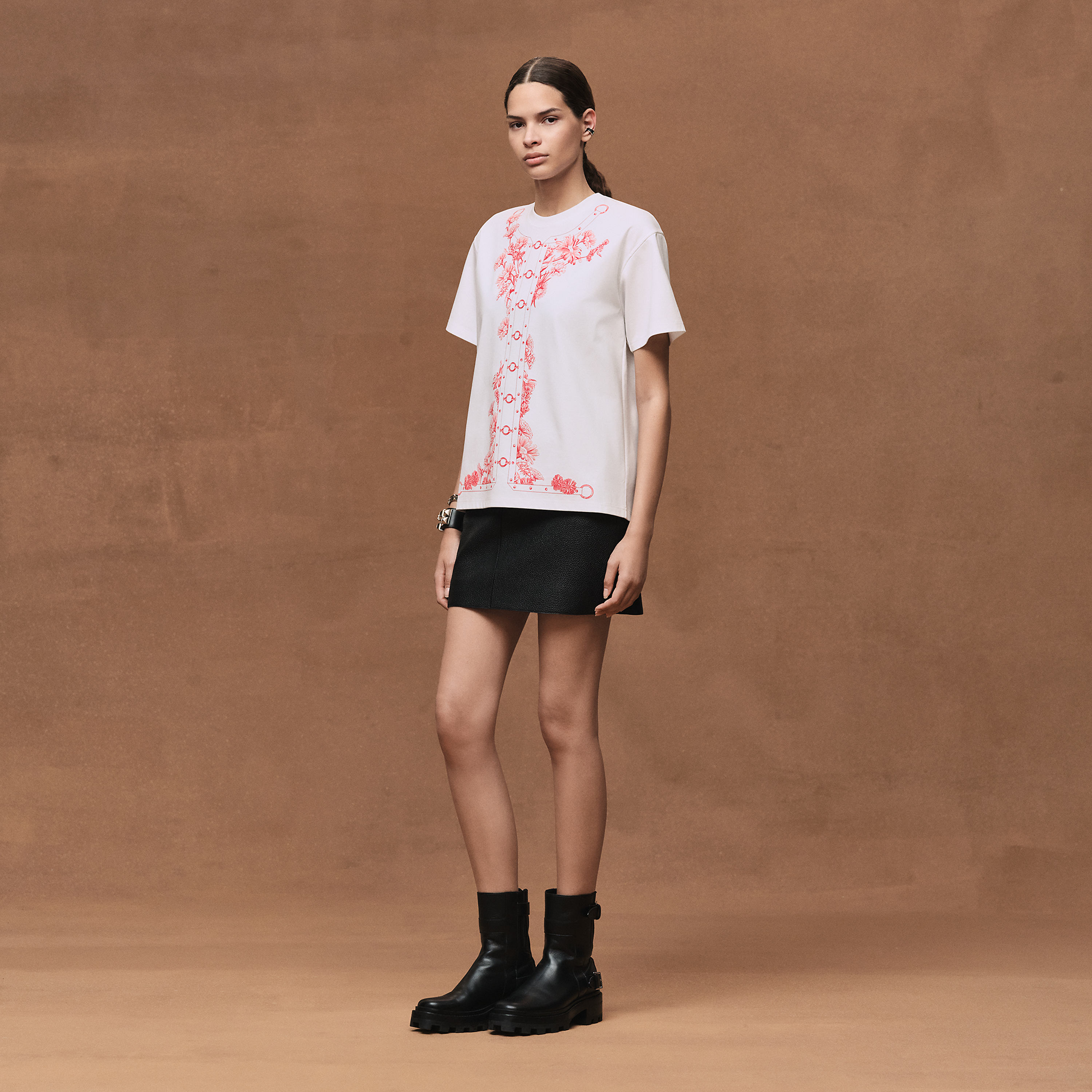 T-shirt with maxi print