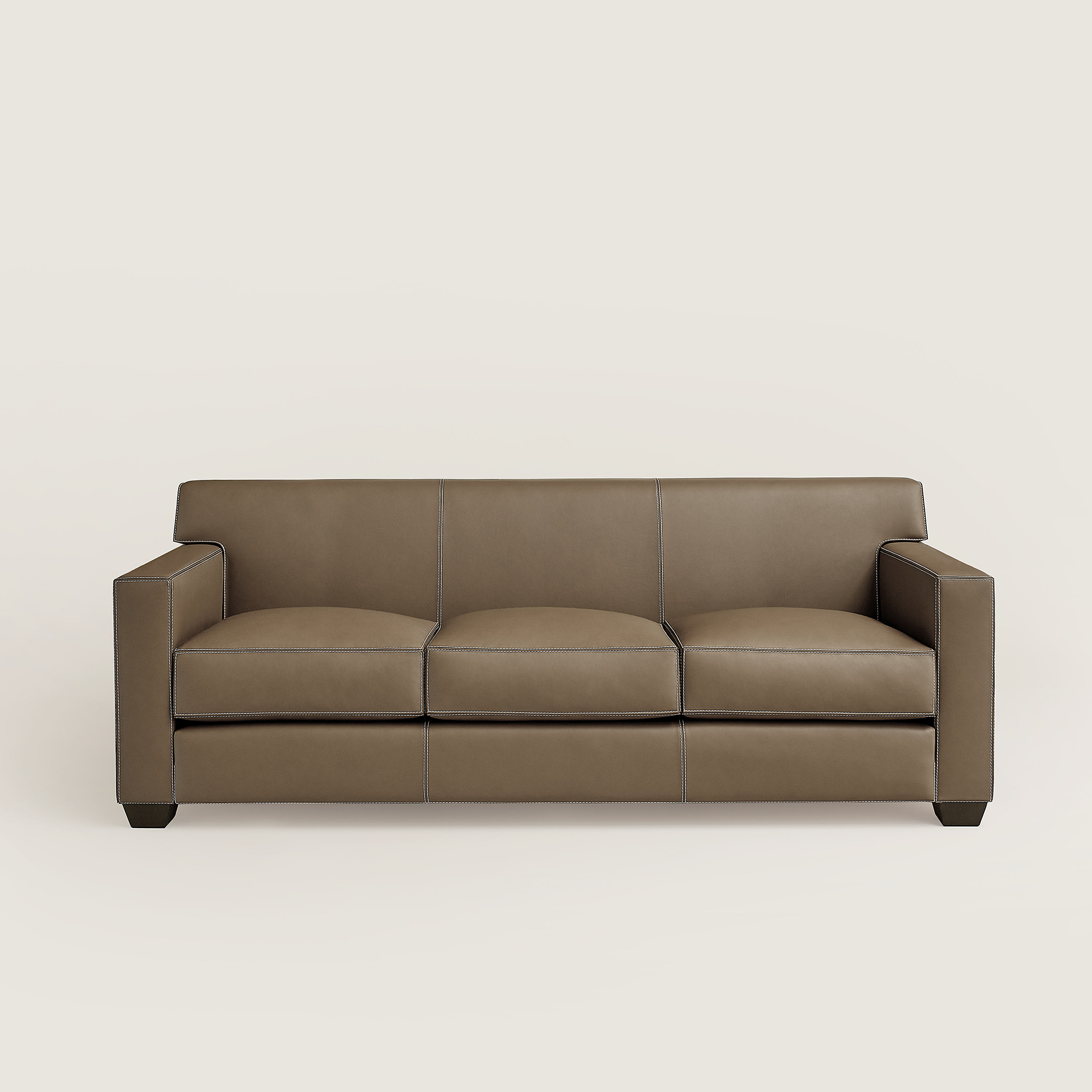 Reeditions J.-M. Frank par Hermès Comfortable 3-seater sofa
