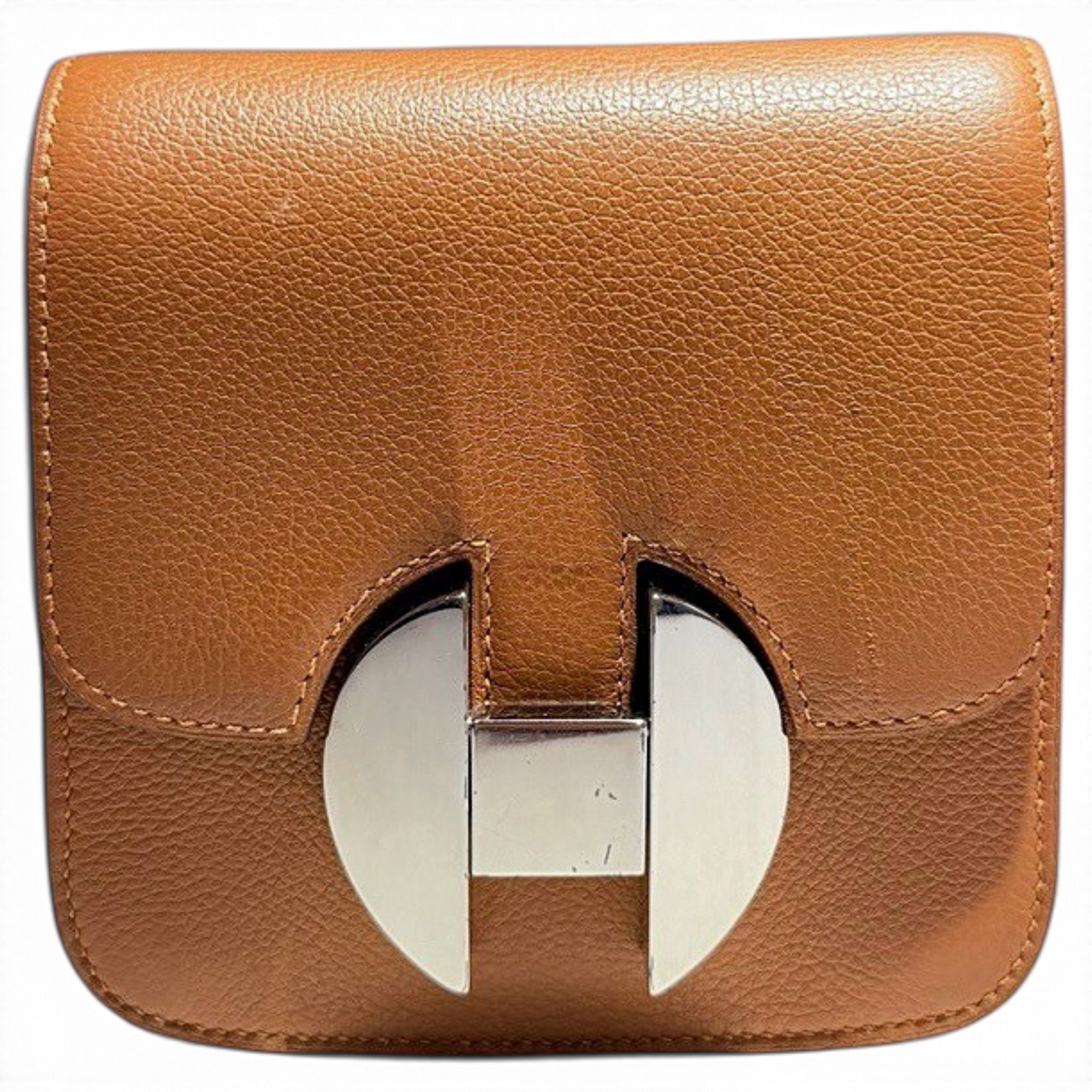 Leather clutch bag